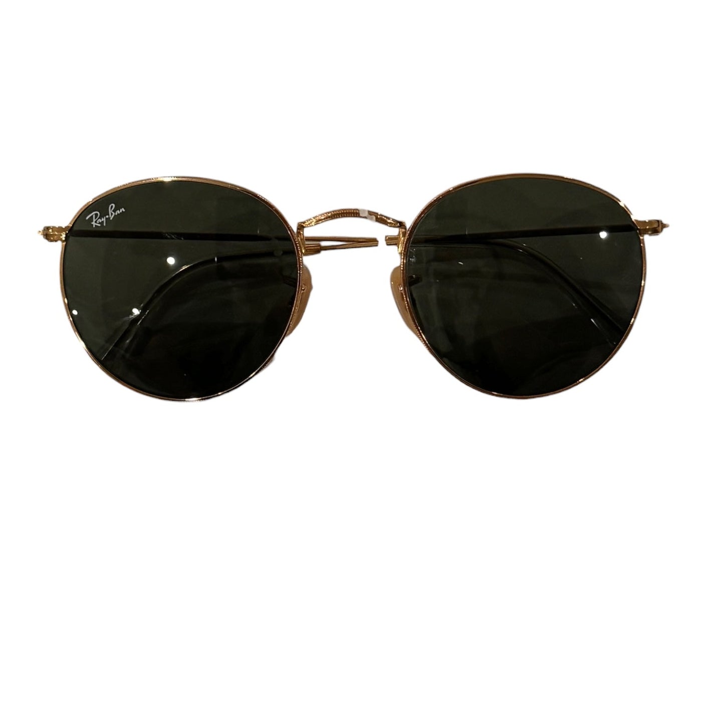 Sunglasses Designer By Ray Ban In Gold & Green
