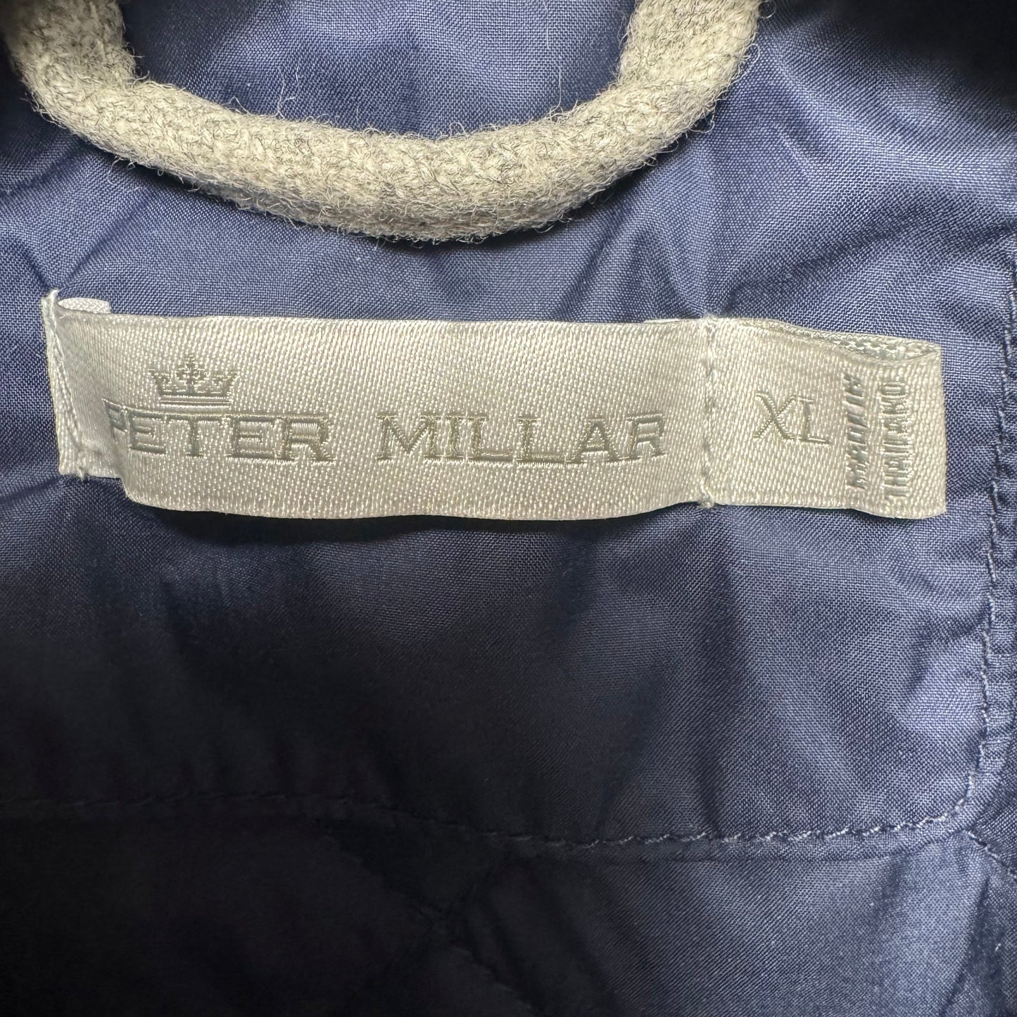Vest Puffer & Quilted By Peter Millar In Navy, Size: Xl