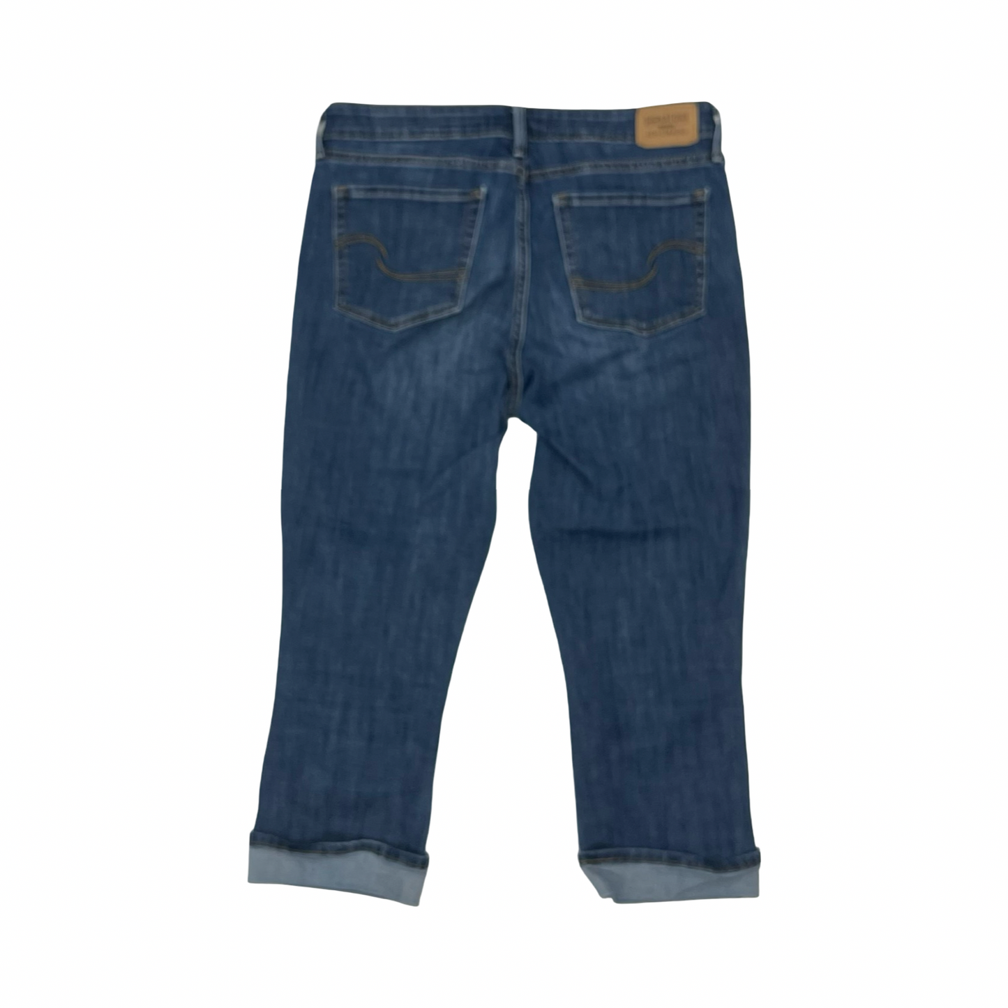 Jeans Cropped By Levis In Blue Denim, Size:10