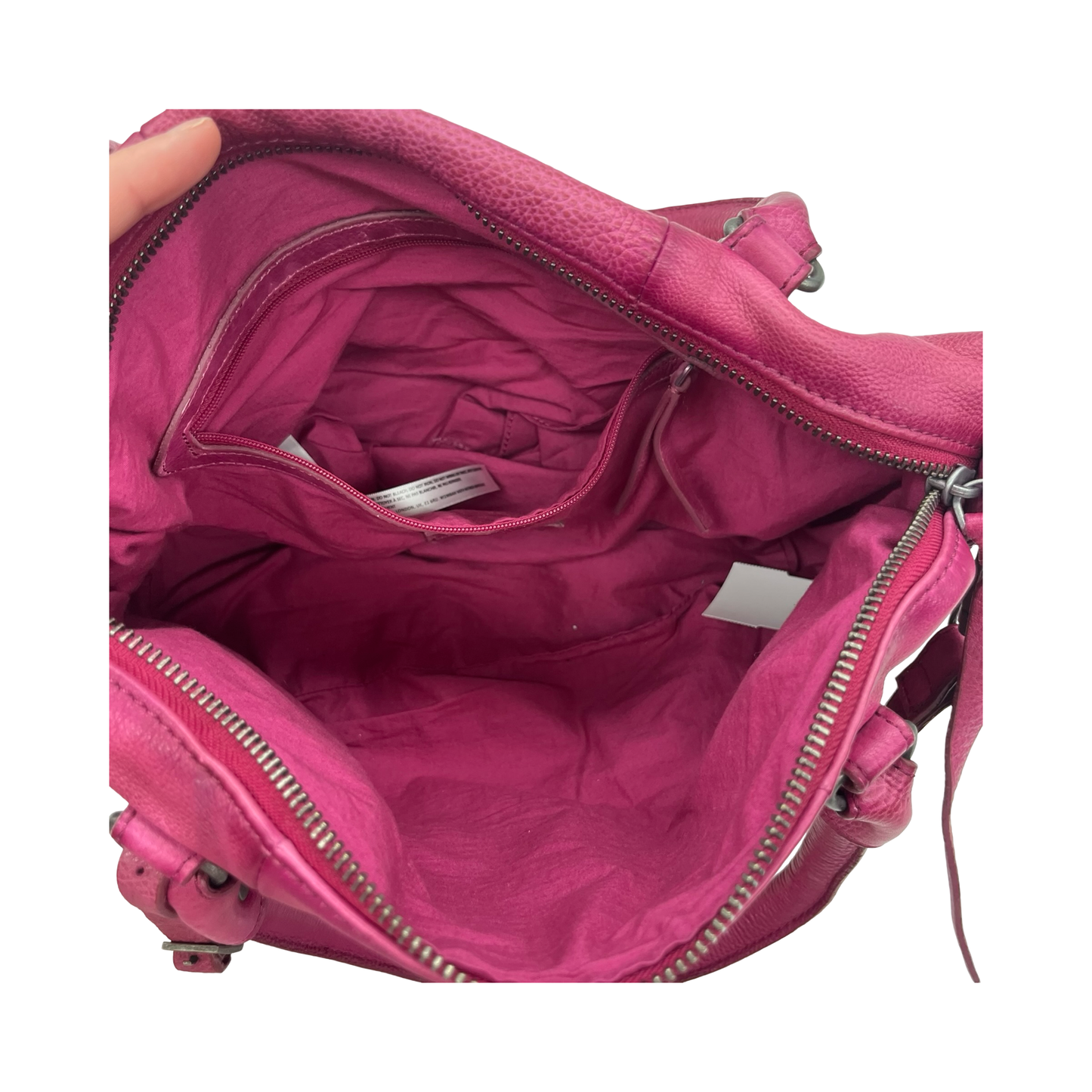 Handbag Leather By We The Free In Pink, Size:Medium