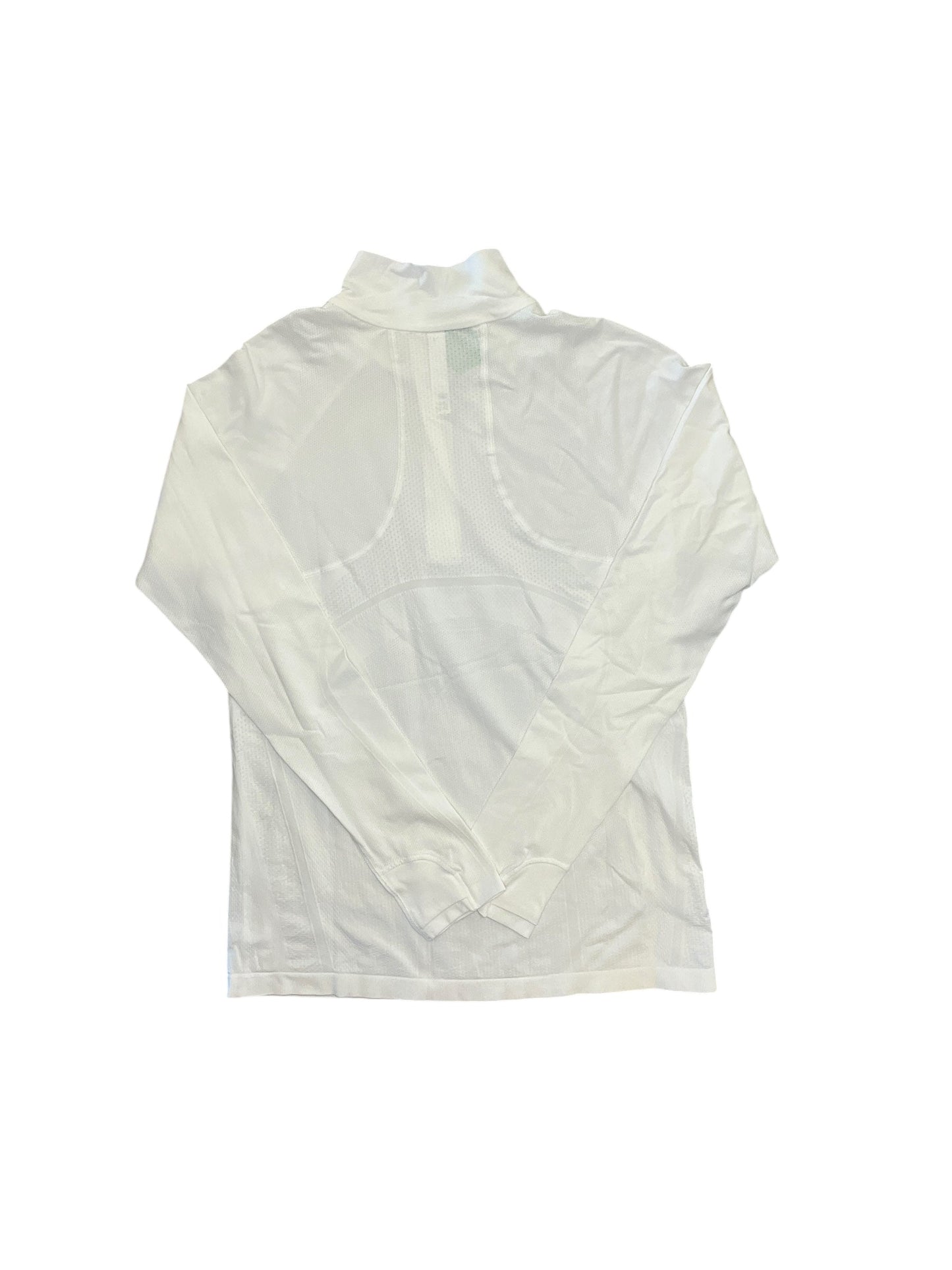 Athletic Top Ls Collar By Athleta In White, Size:L