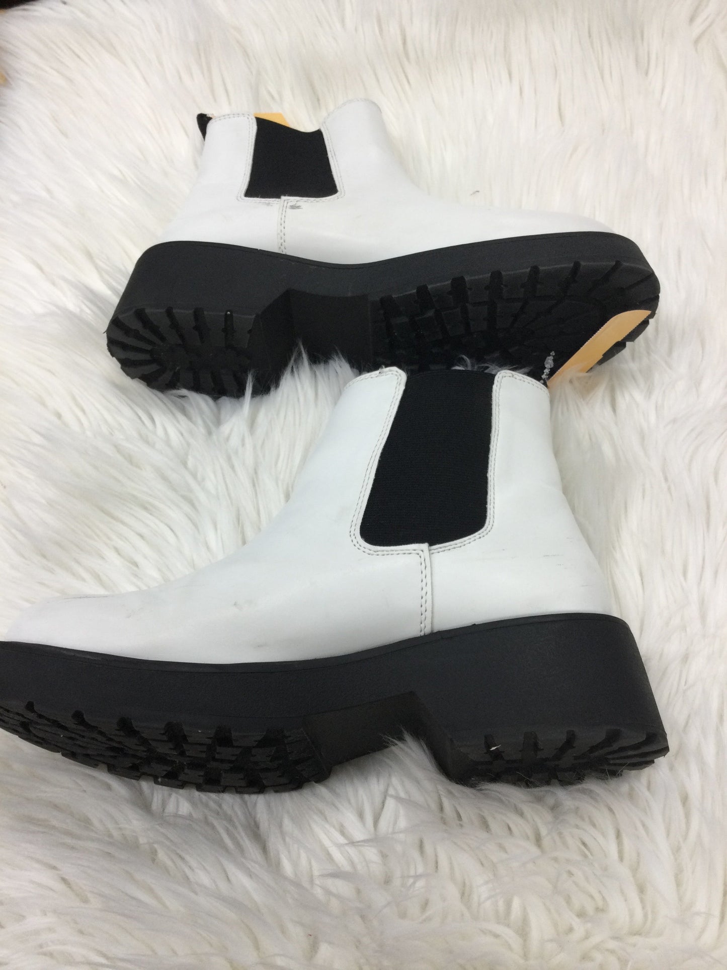 Boots Ankle Flats By Madden Girl In White, Size:8