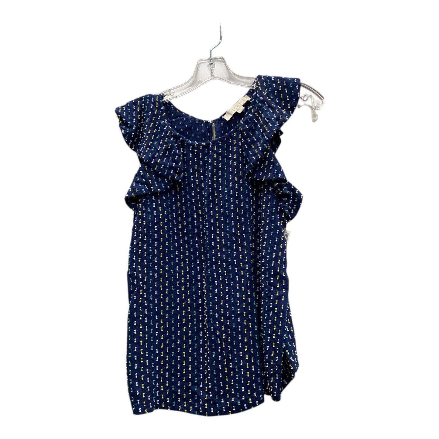 Top Sleeveless By Loft In Blue, Size:S