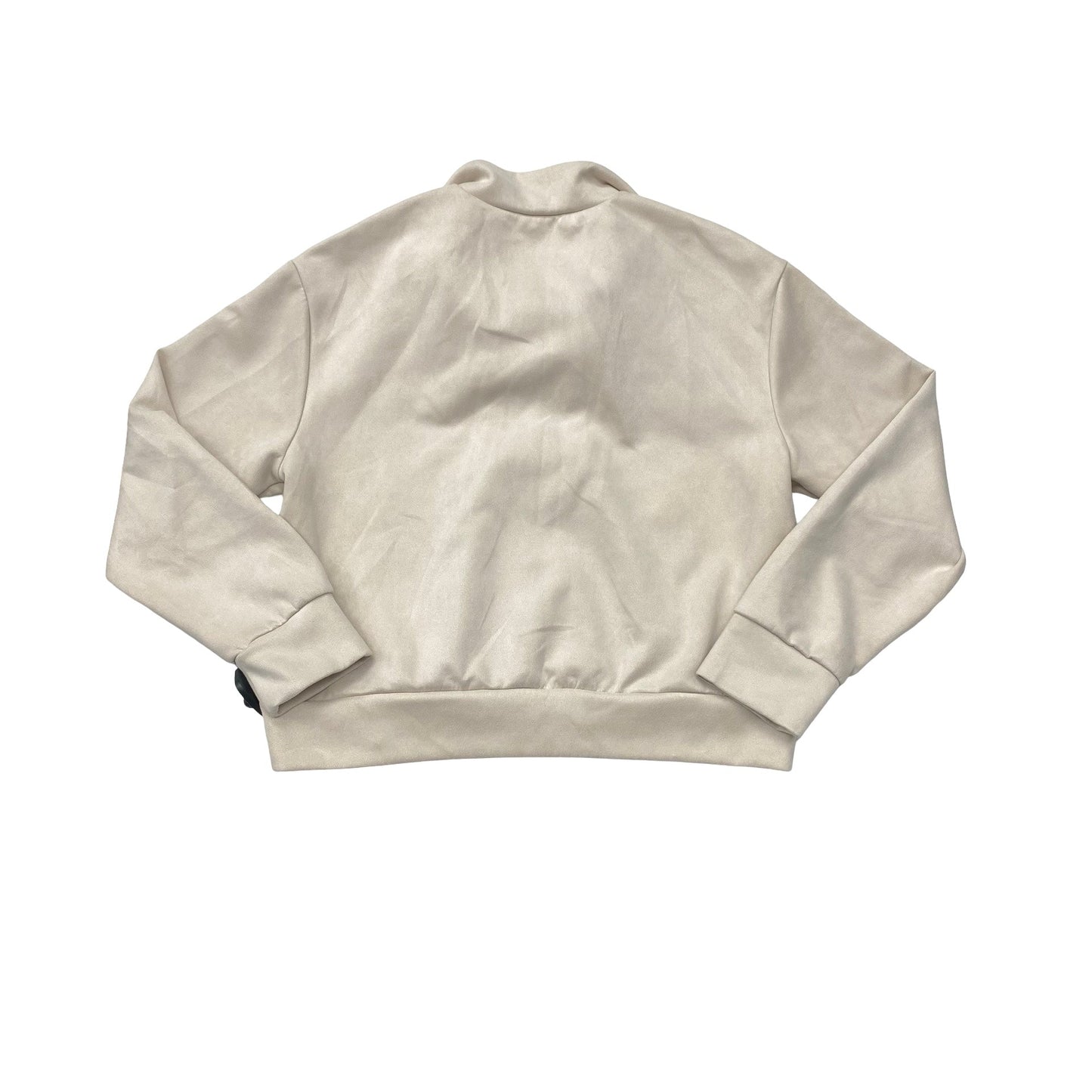 Sweatshirt Collar By Tahari In Beige, Size:M