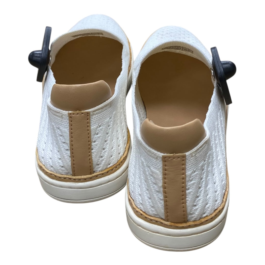 Shoes Designer By Ugg In Tan & White, Size:10