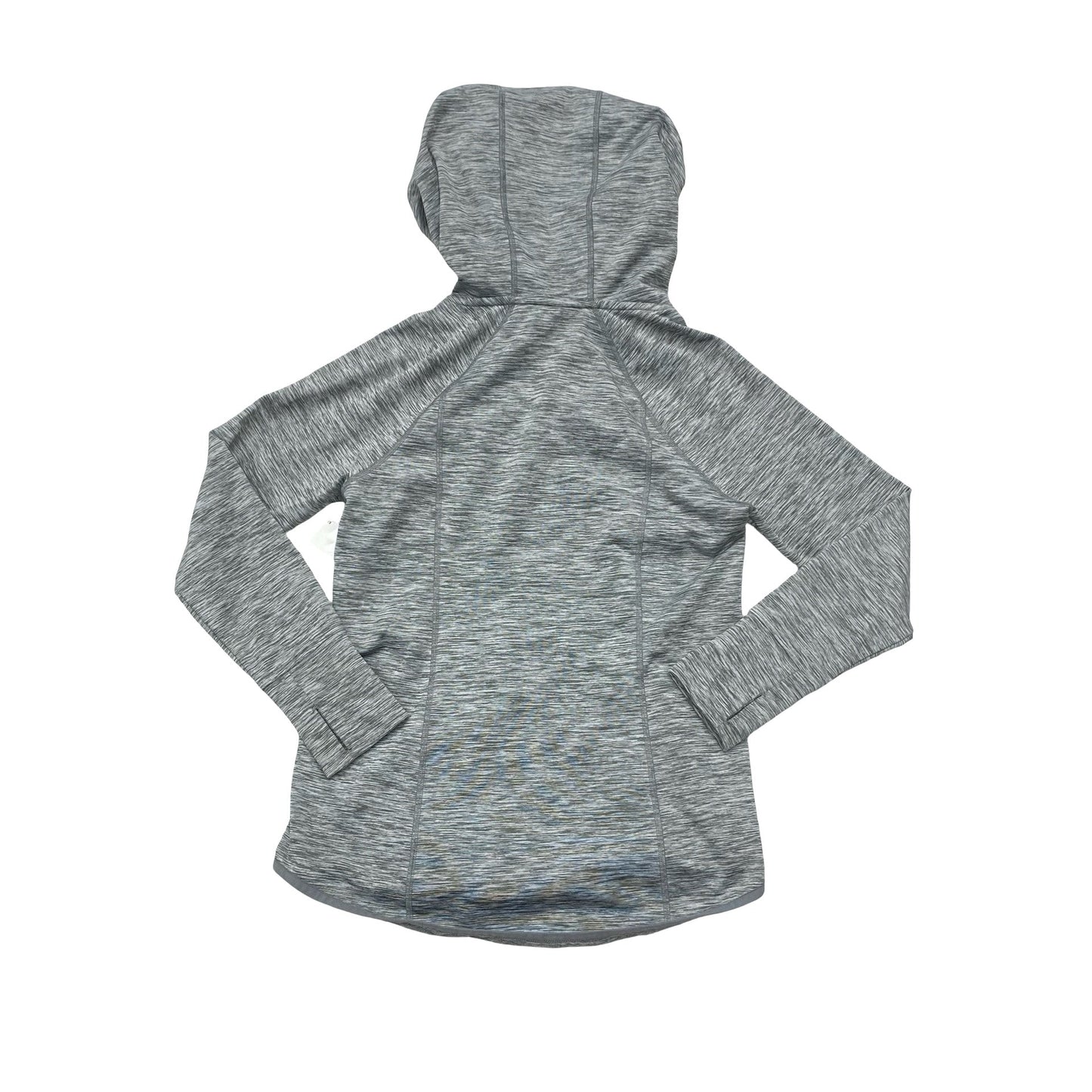 Athletic Sweatshirt Hoodie By Calvin Klein In Grey, Size:M