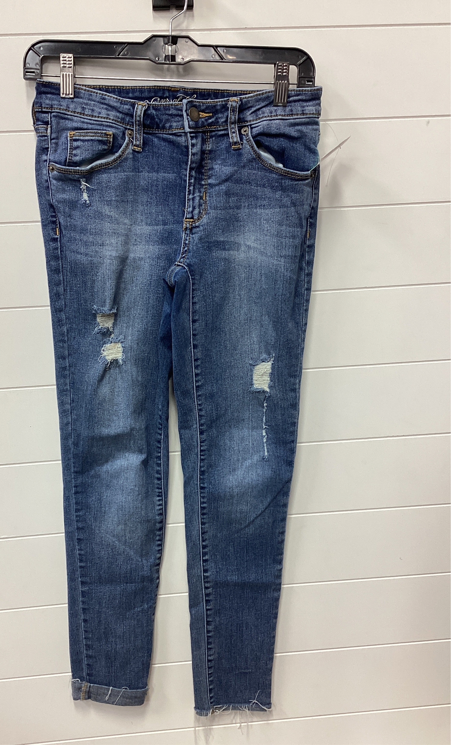 Jeans Skinny By Universal Thread In Blue Denim, Size:4