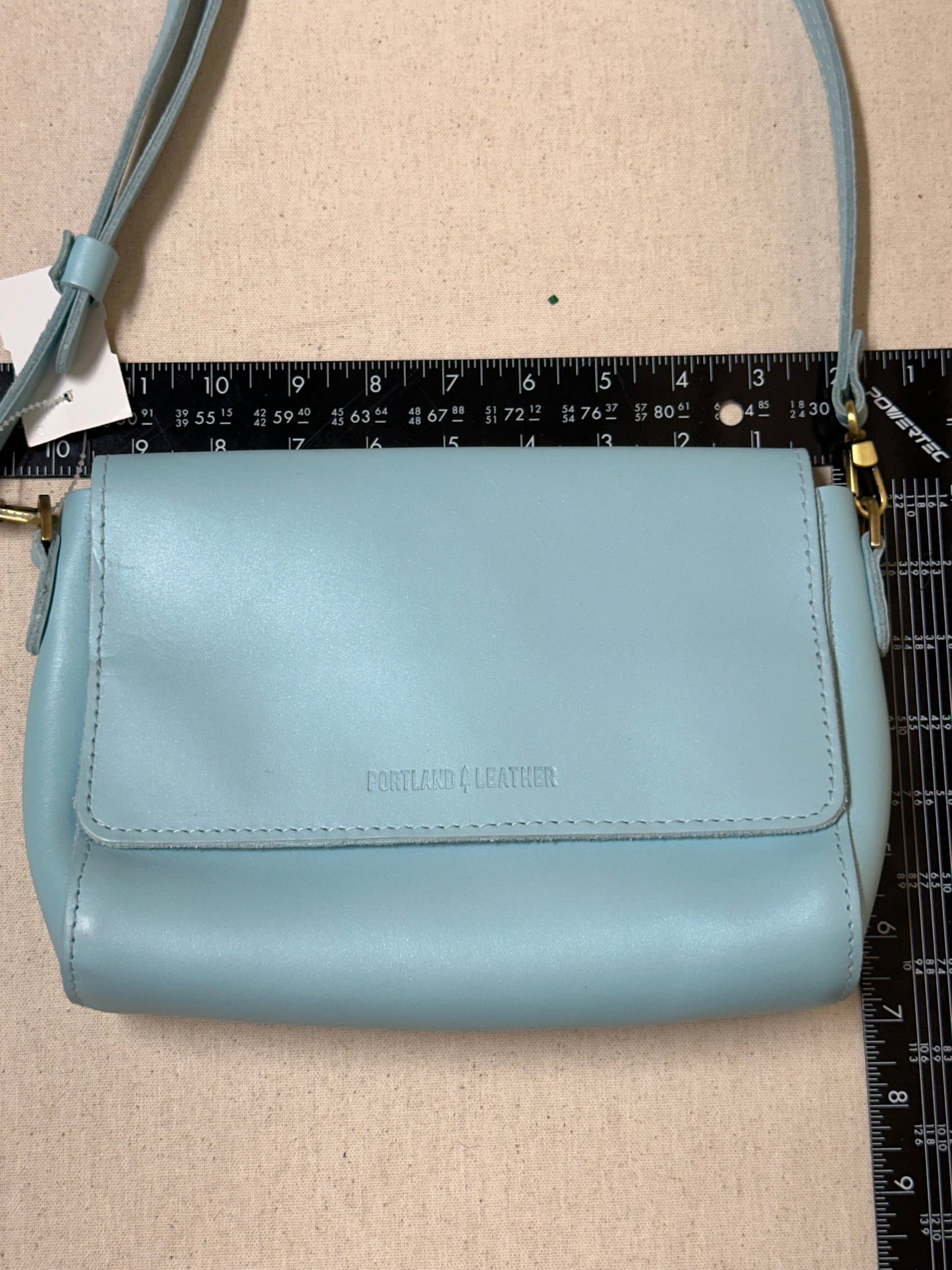 Crossbody Leather By Cma In Blue, Size:Medium