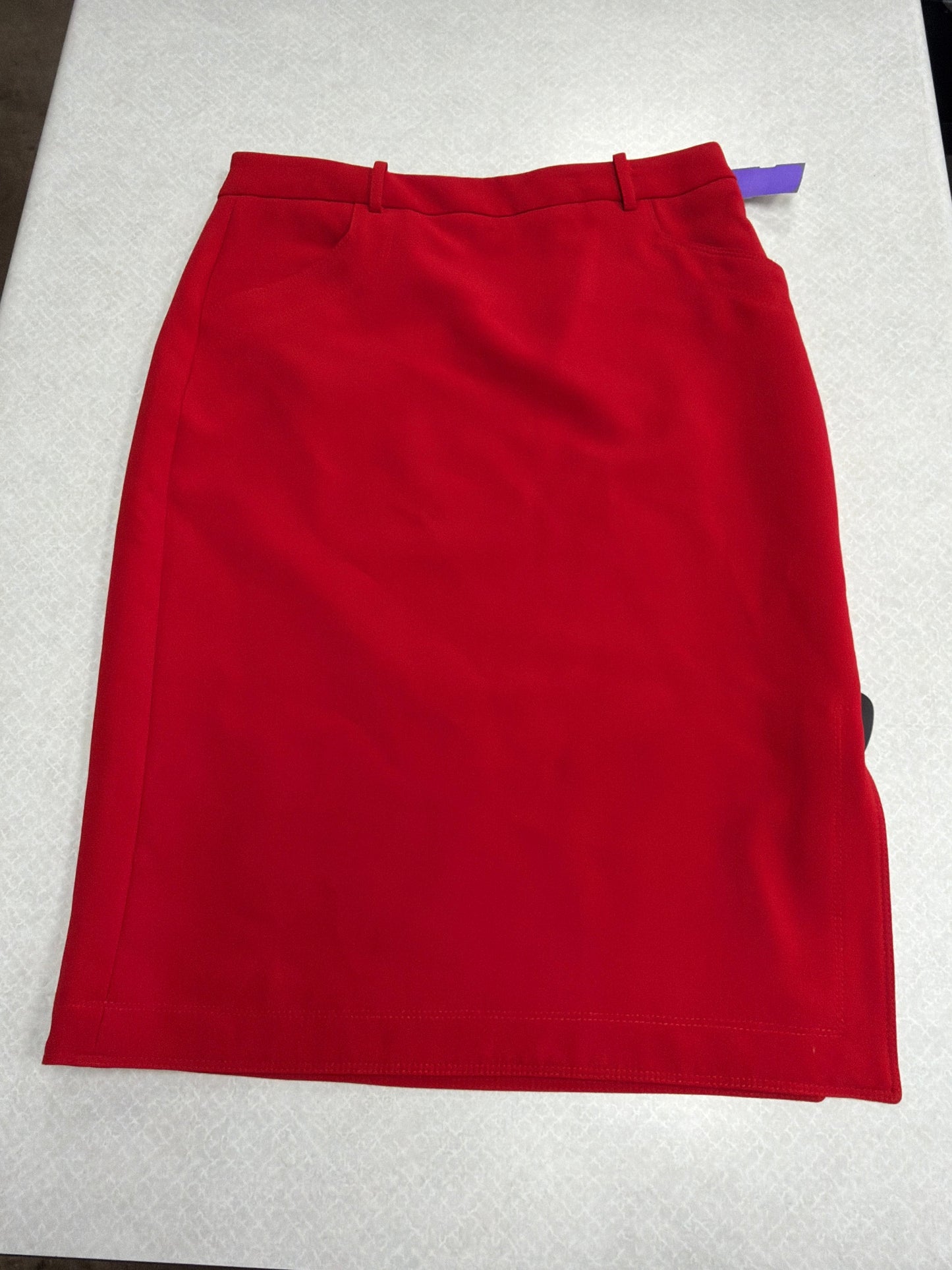 Skirt Maxi By Banana Republic In Red, Size:8