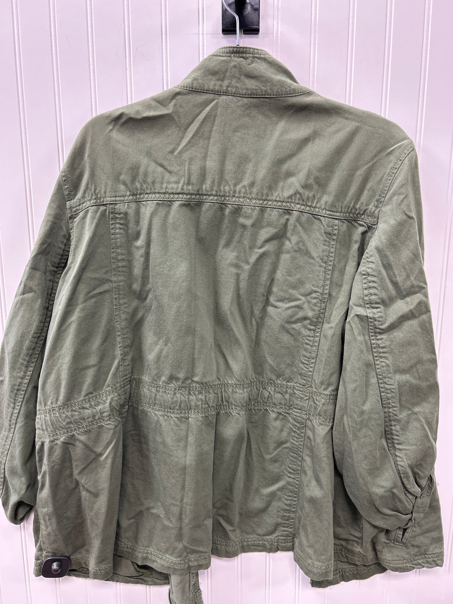 Jacket Denim By Terra & Sky In Green, Size:1X