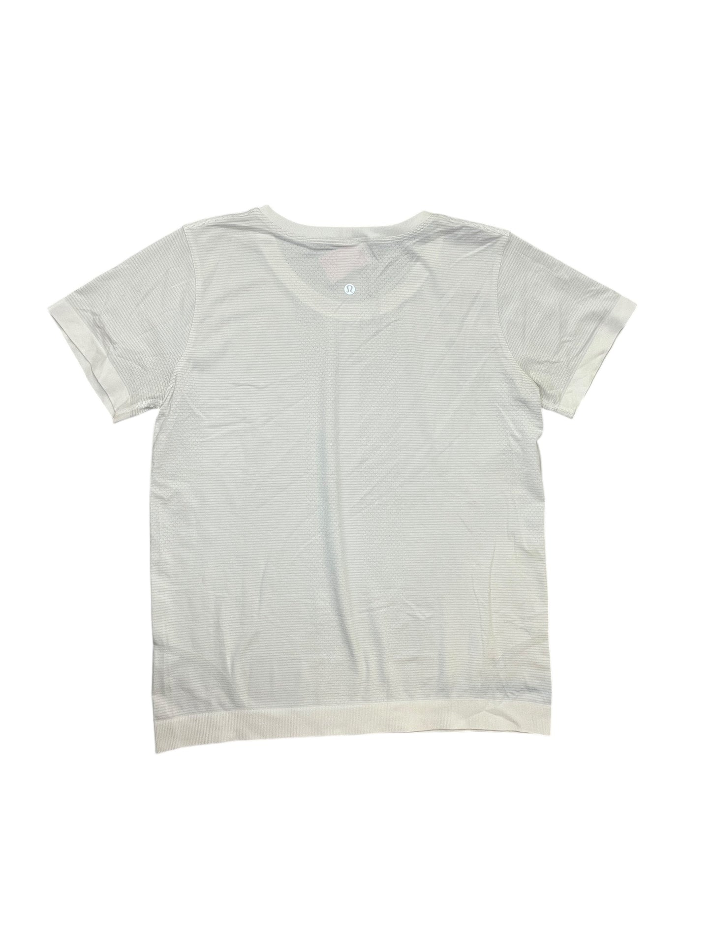 Athletic Top Ss By Lululemon In White, Size:Xl