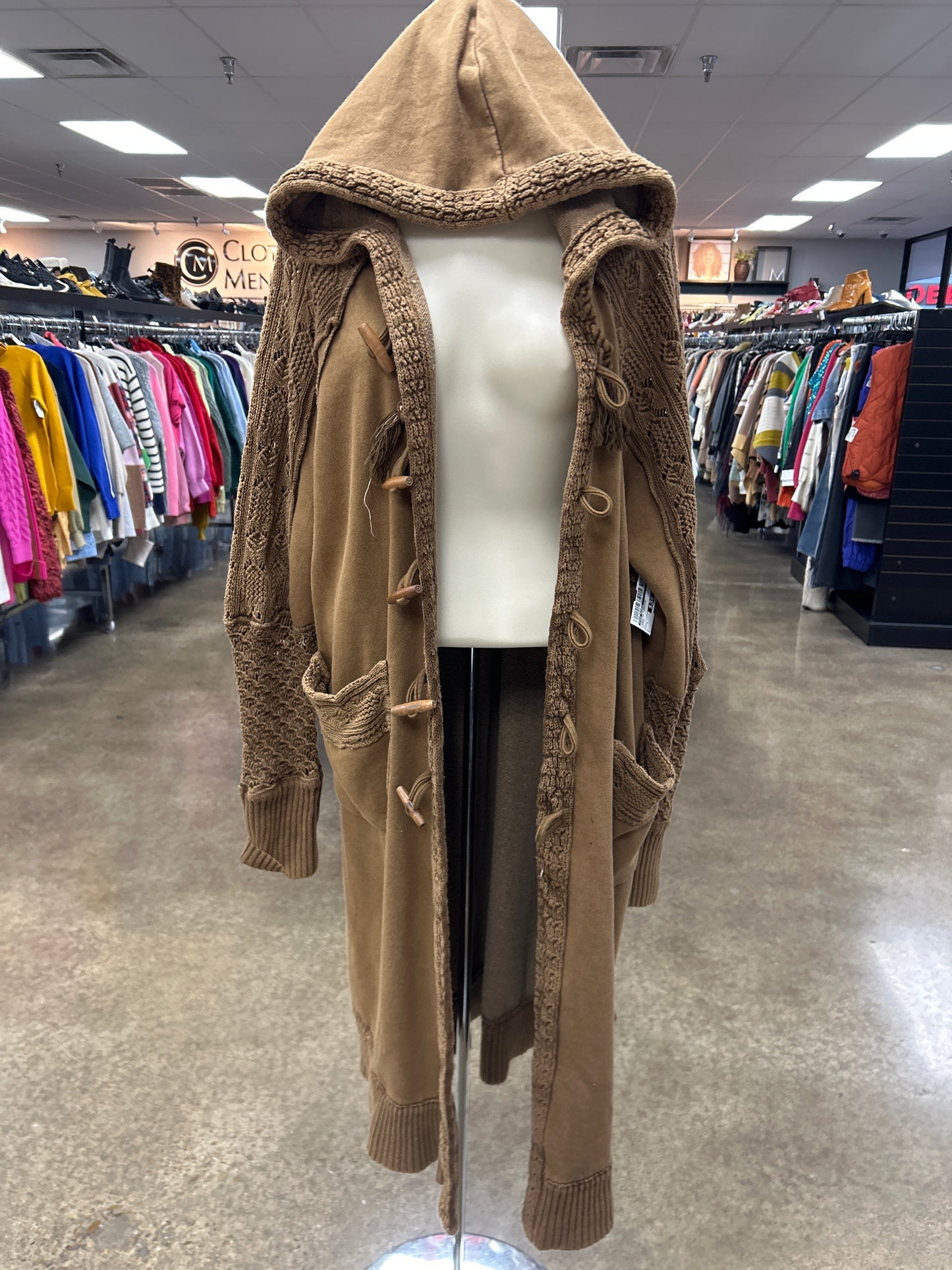 Sweater Cardigan By Free People In Brown, Size:L