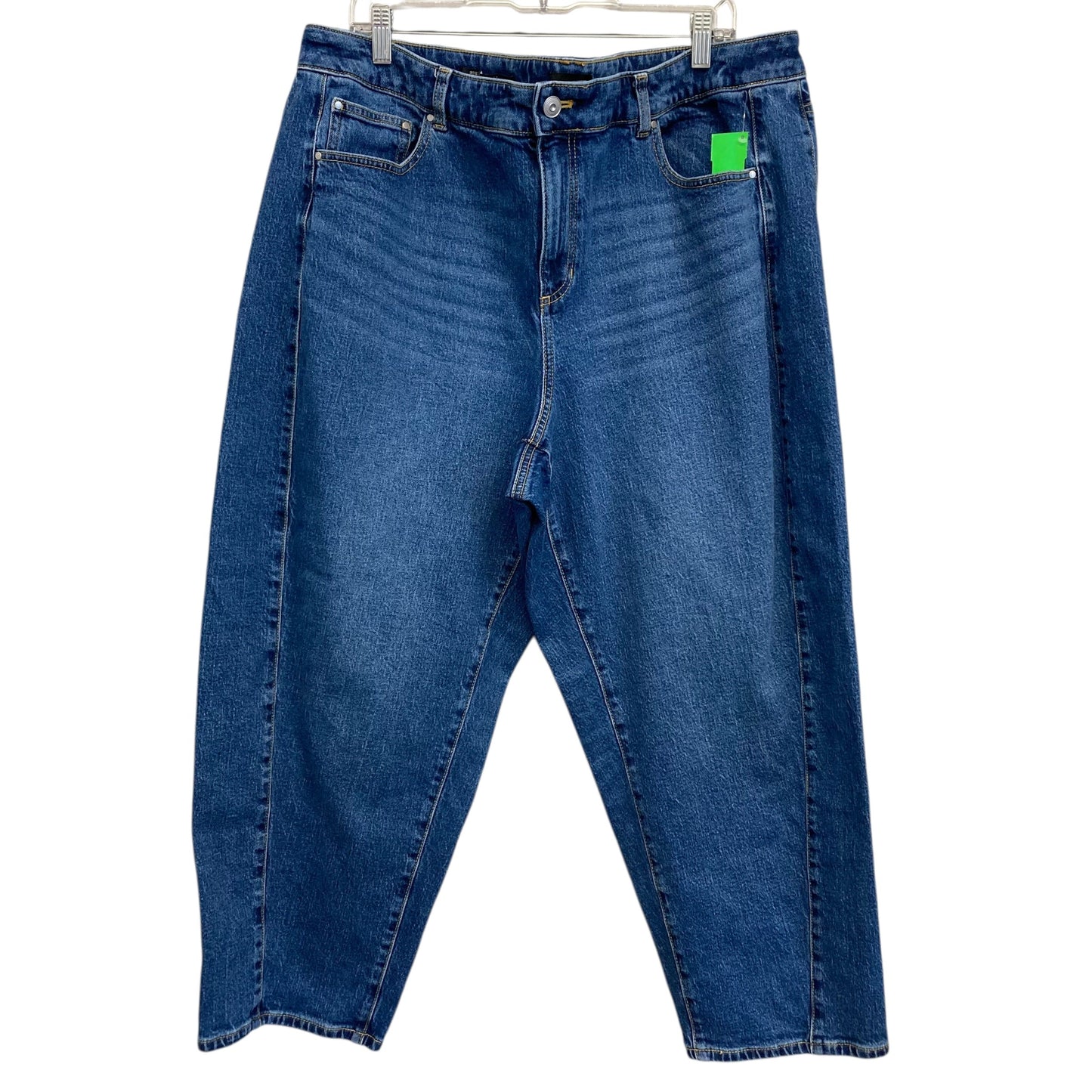 Jeans Straight By Talbots In Blue Denim, Size:20
