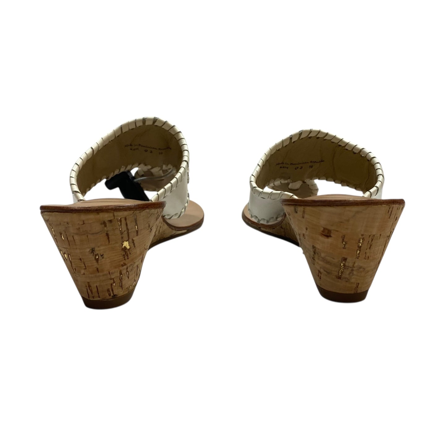 Sandals Designer By Jack Rogers In White, Size:6.5