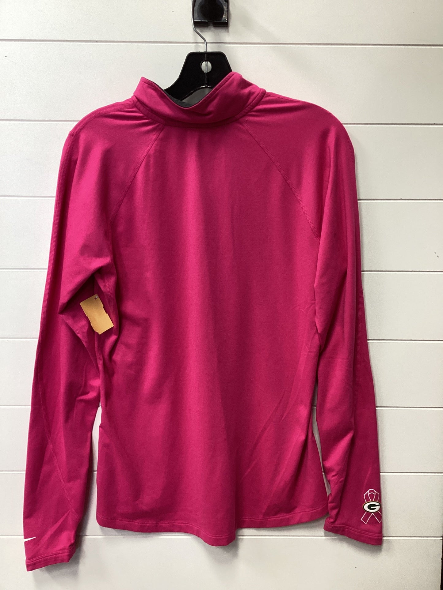 Athletic Jacket By Nike Apparel In Pink, Size:M