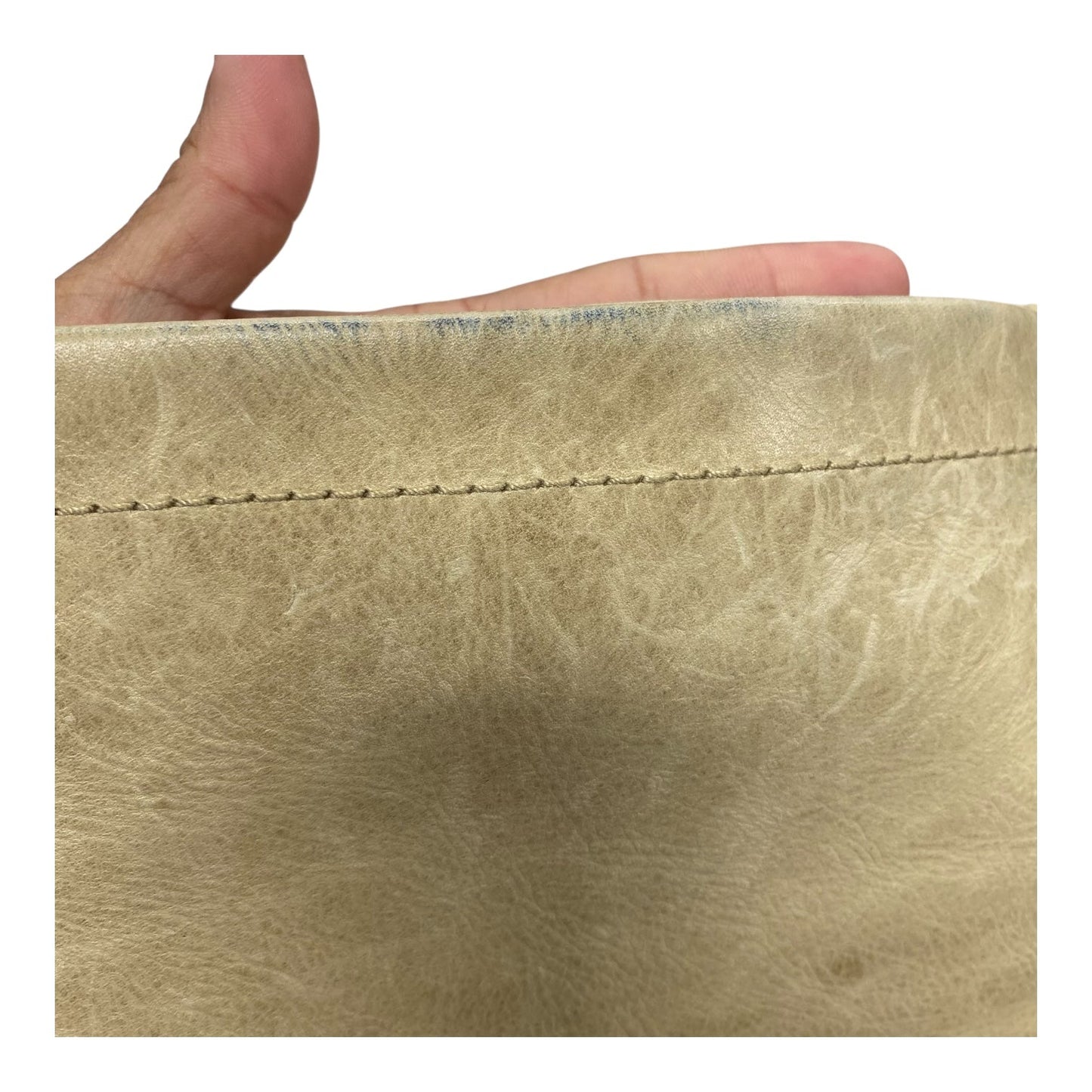 Handbag Designer By Frye In Cream, as is Size:Medium