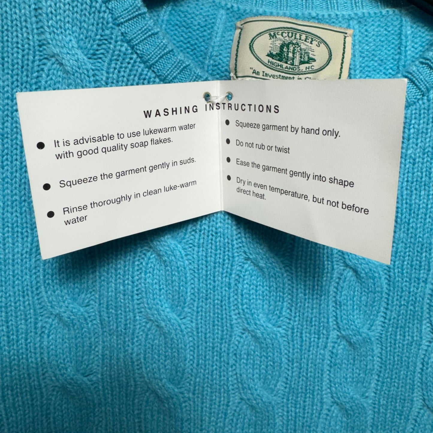 Sweater Cashmere By McCulley’s In Blue, Size: Xl