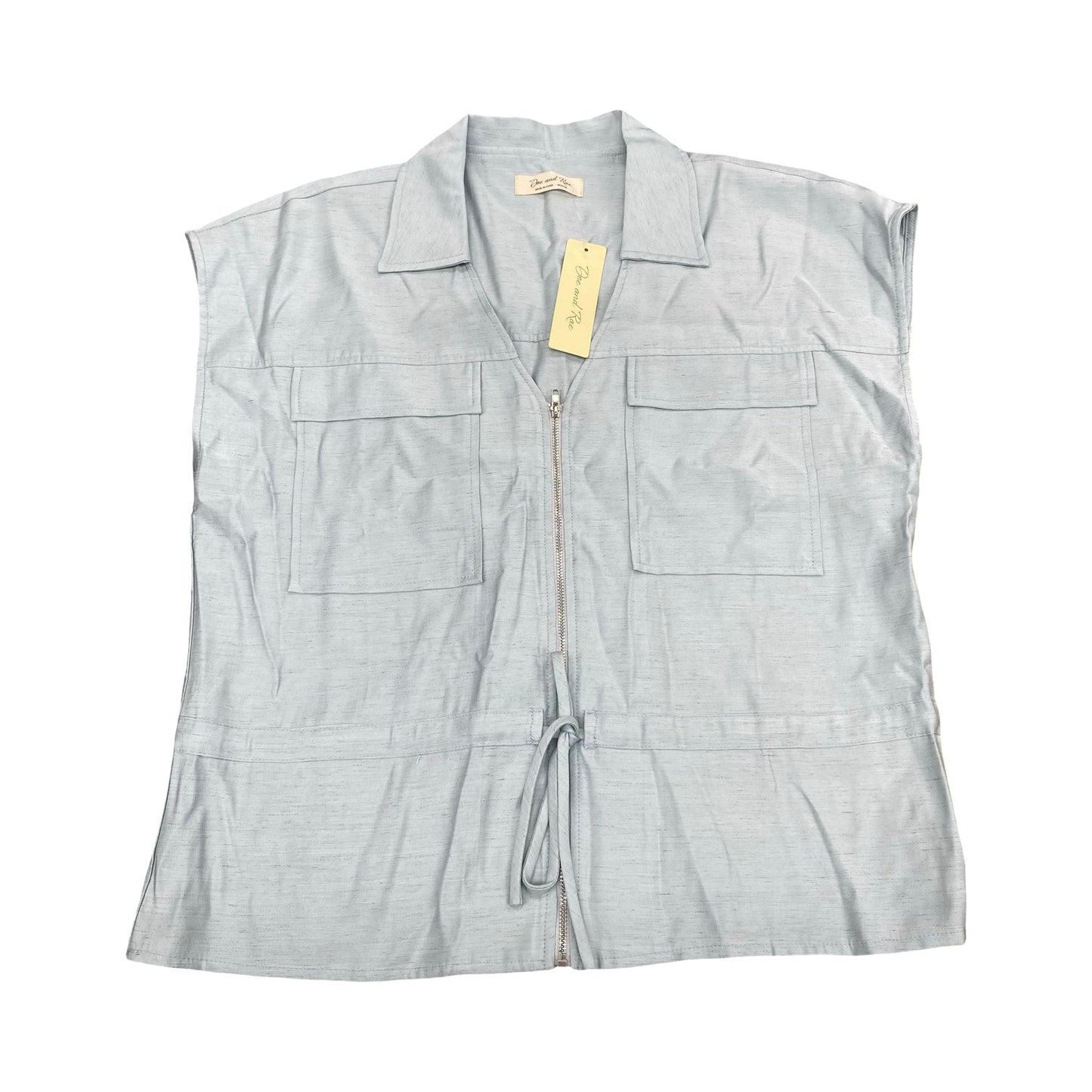 Top Sleeveless By Doe & Rae In Blue, Size:M