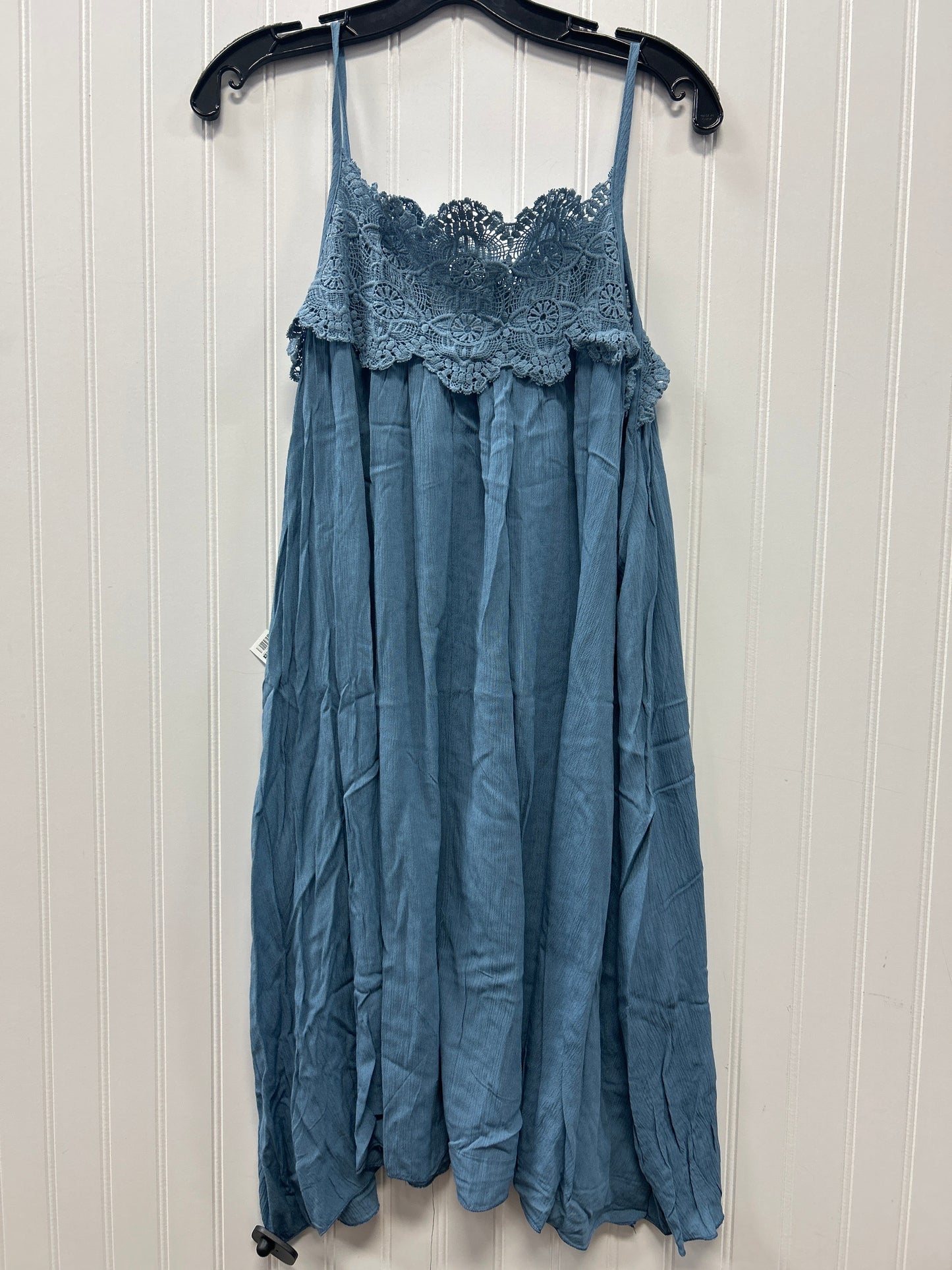Dress Casual Midi By Three Bird Nest In Blue, Size:Xl