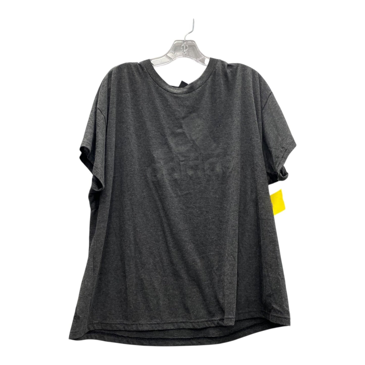 Athletic Top Ss By Adidas In Grey, Size:2X