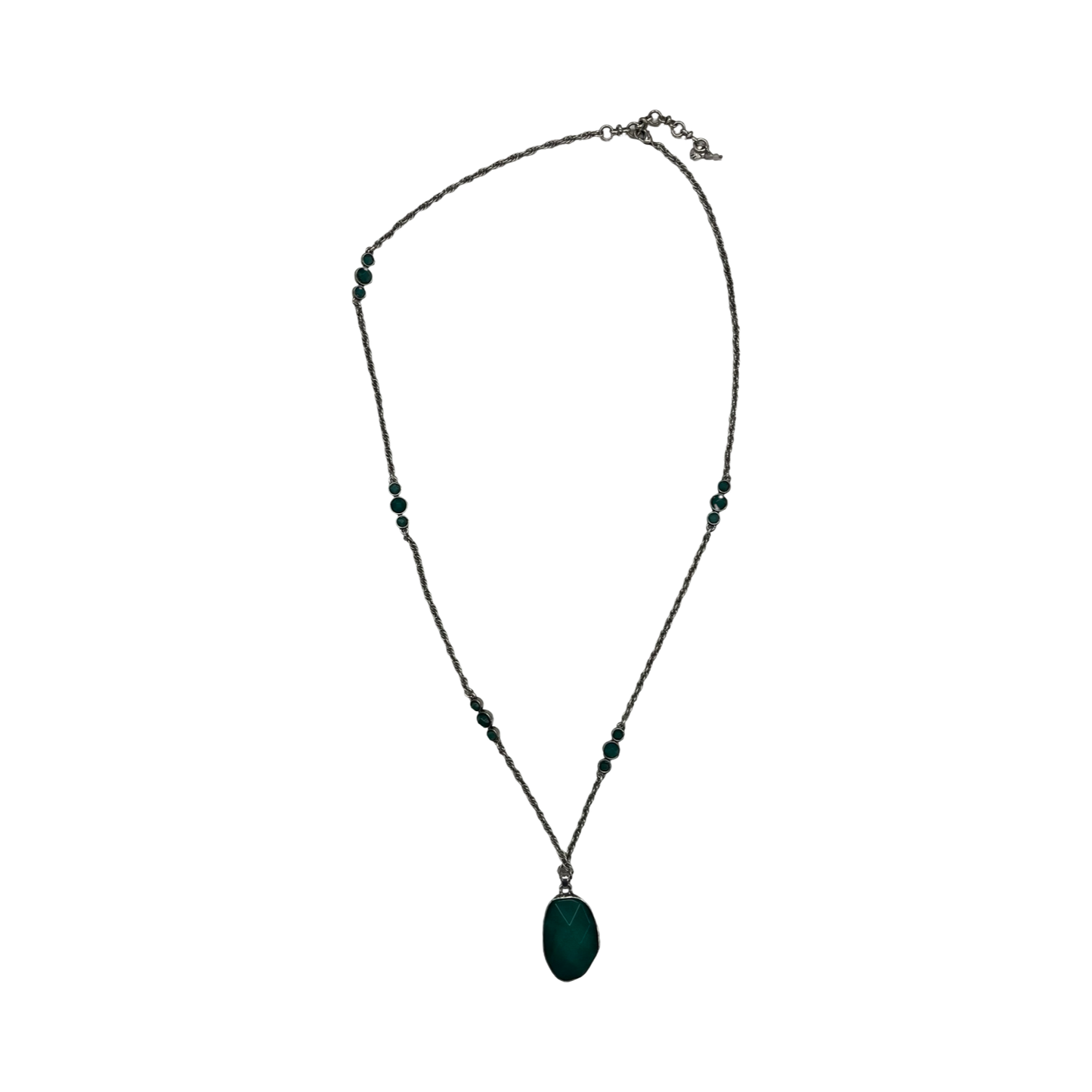 Necklace Pendant By Lucky Brand In Teal
