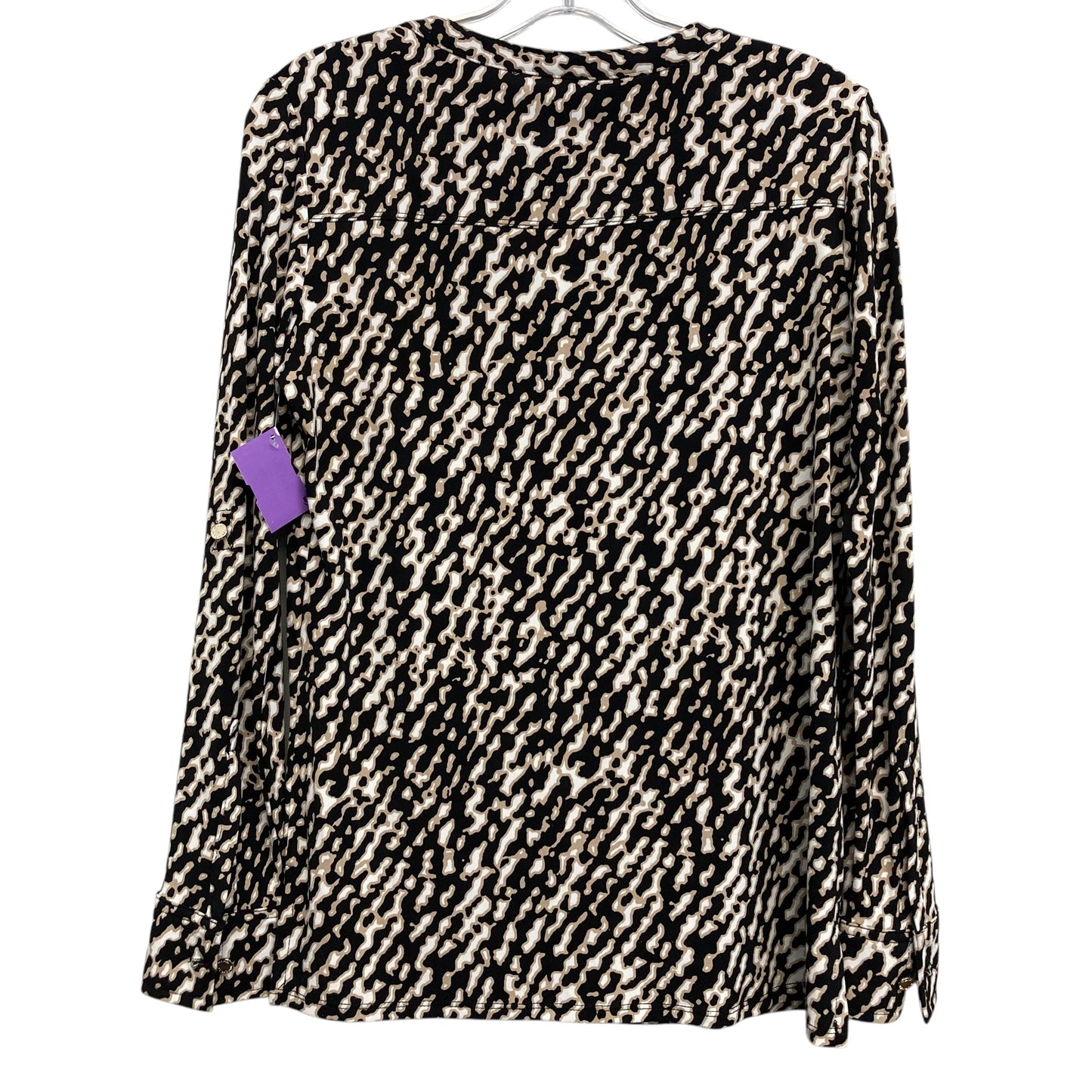 Top Ls By Dana Buchman In Black & Tan, Size:S