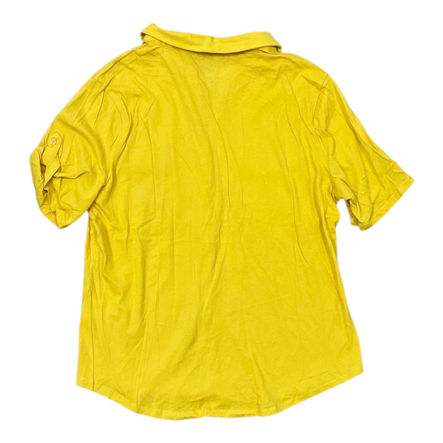 Blouse Ss By New York And Co In Yellow, Size:L