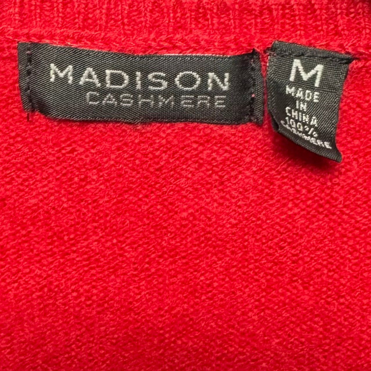 Sweater Cashmere By Madison In Red, Size: M
