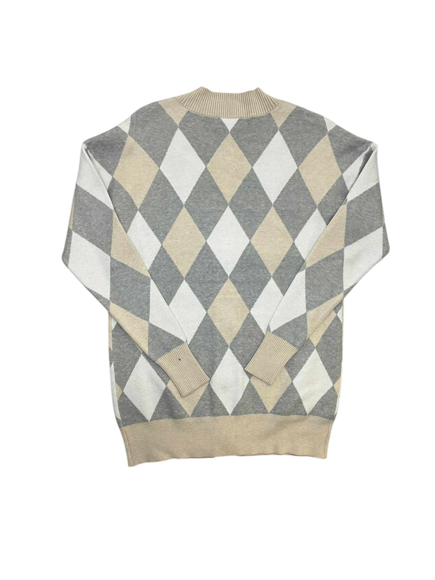 Cardigan By Evereve In Grey & Tan, Size:Xs