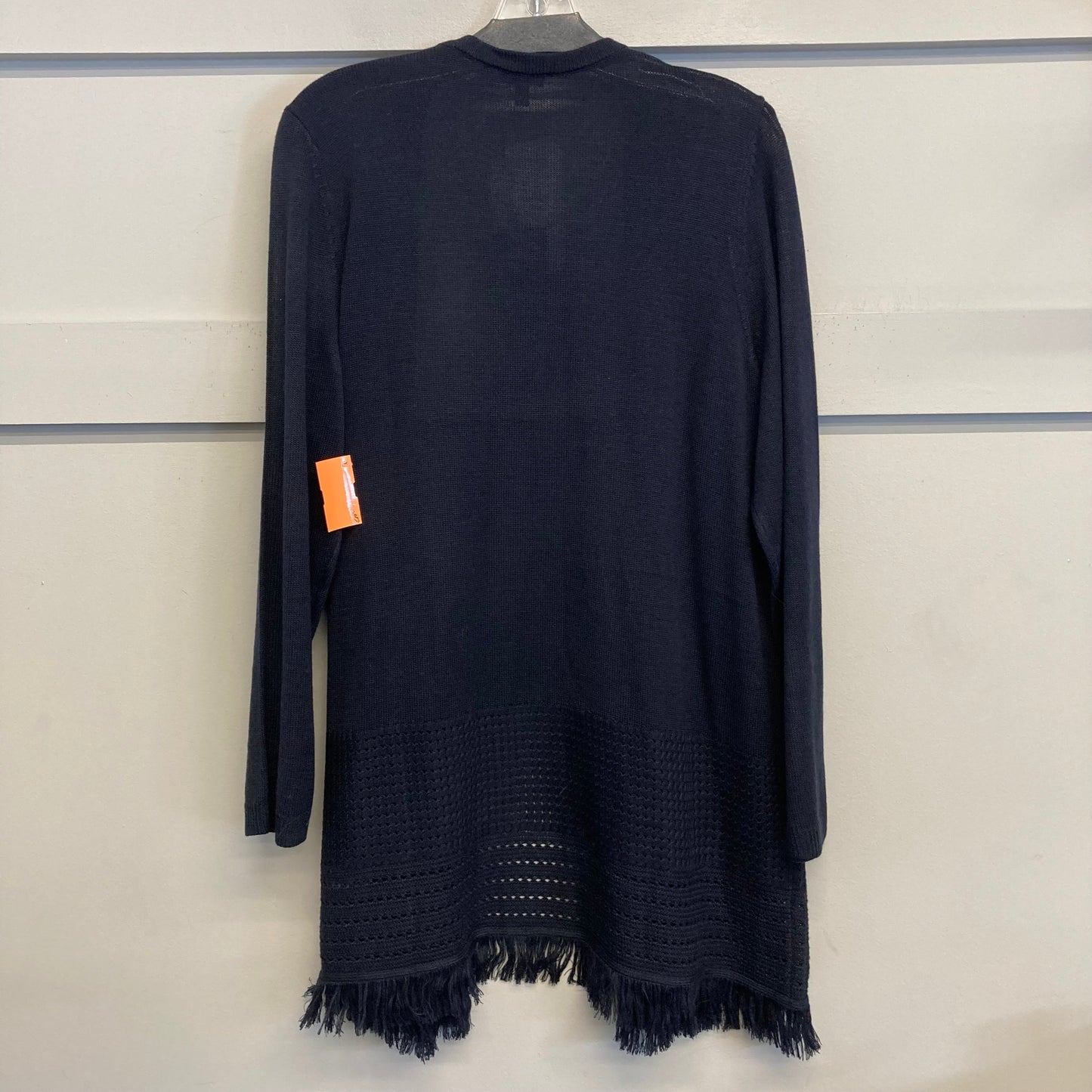 Sweater Cardigan By Talbots In Navy, Size:1X