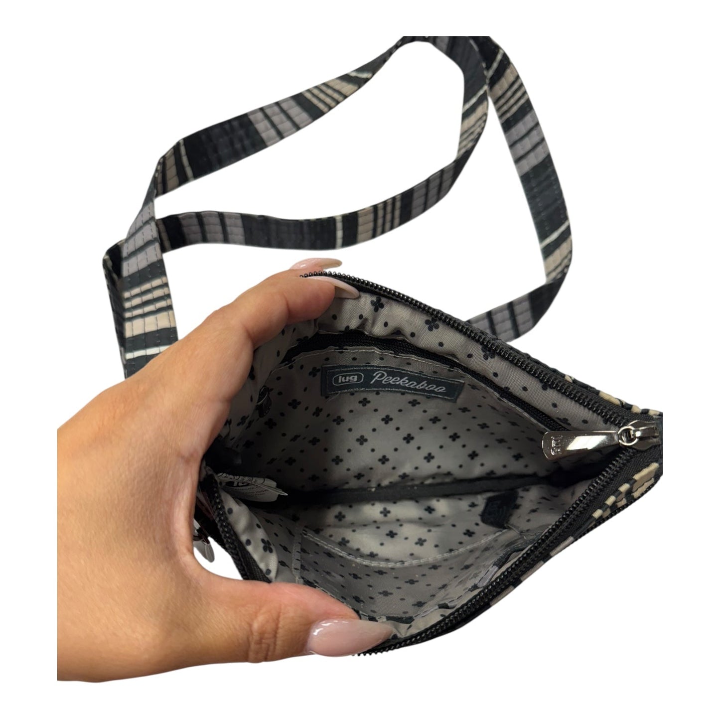 Crossbody By Lugg In Black & Tan, Size:Small