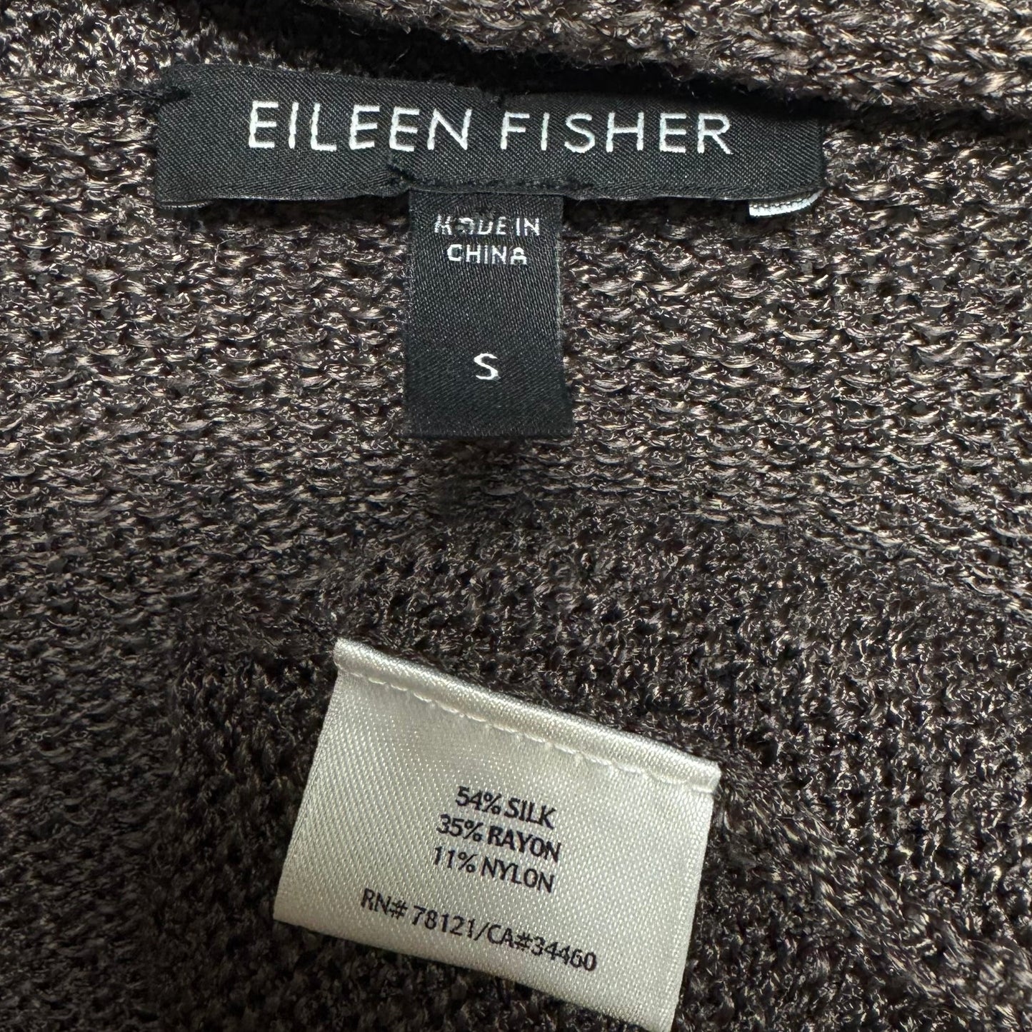 Silk Blend Bolero By Eileen Fisher In Brown, Size: M