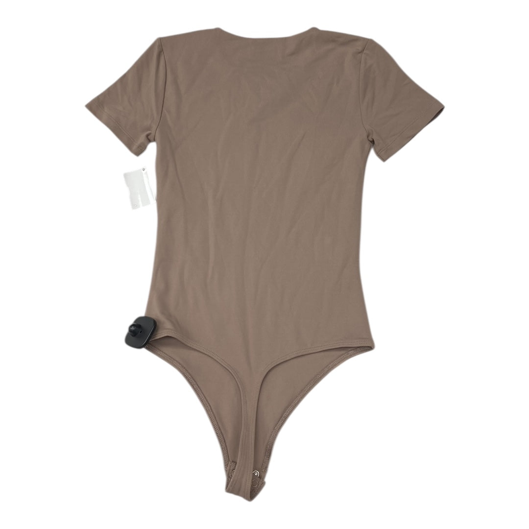 Bodysuit By Babaton In Taupe, Size:Xs