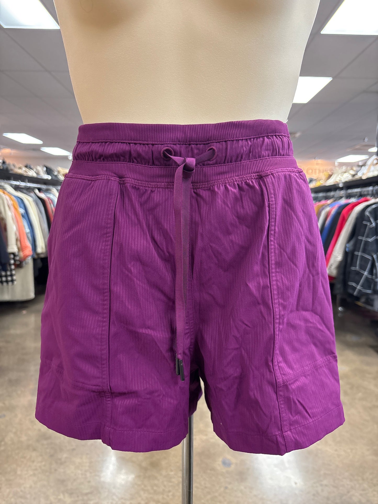Athletic Shorts By Lululemon In Purple, Size:8