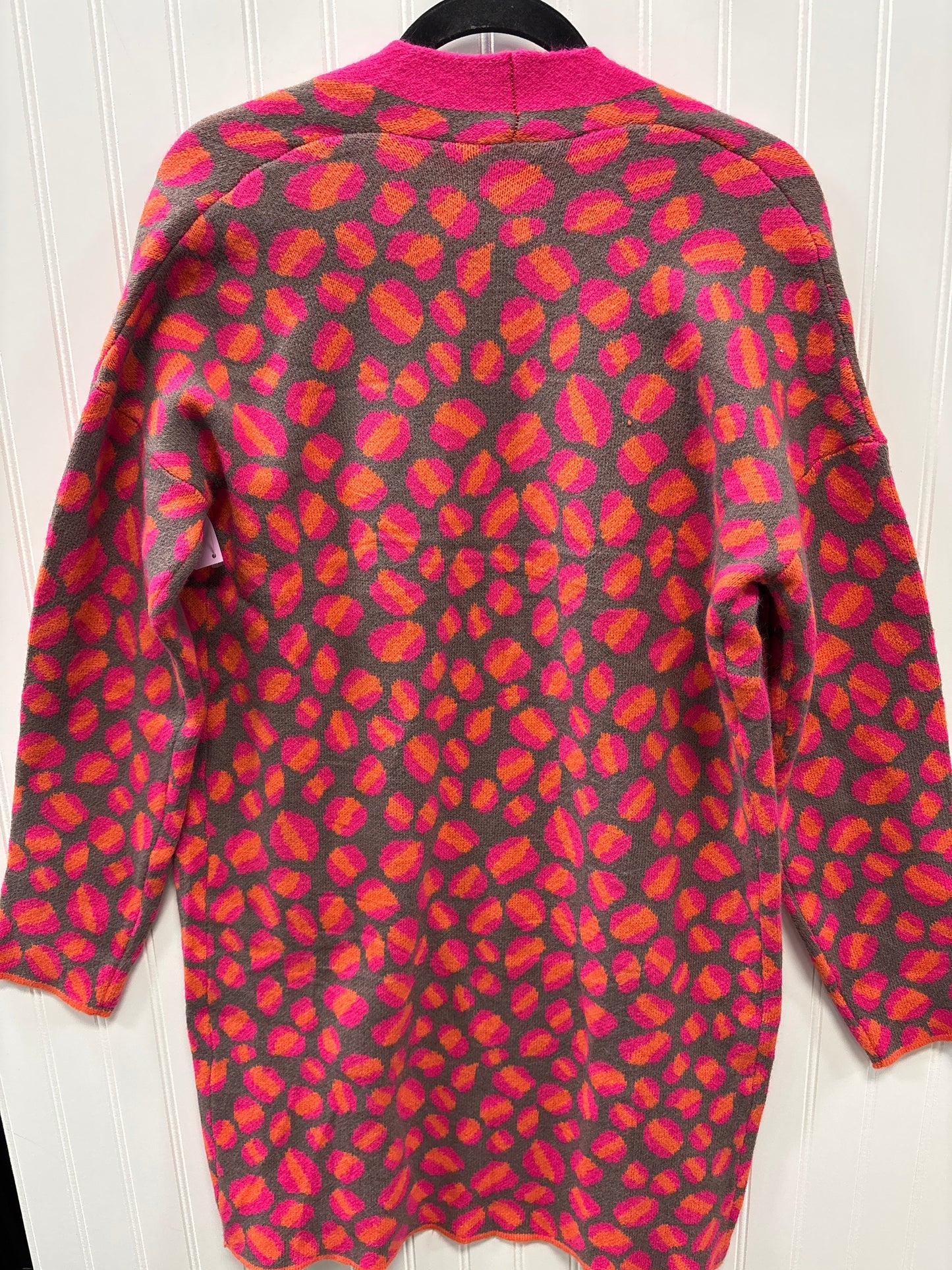 Sweater Cardigan By Clothes Mentor In Pink, Size:M