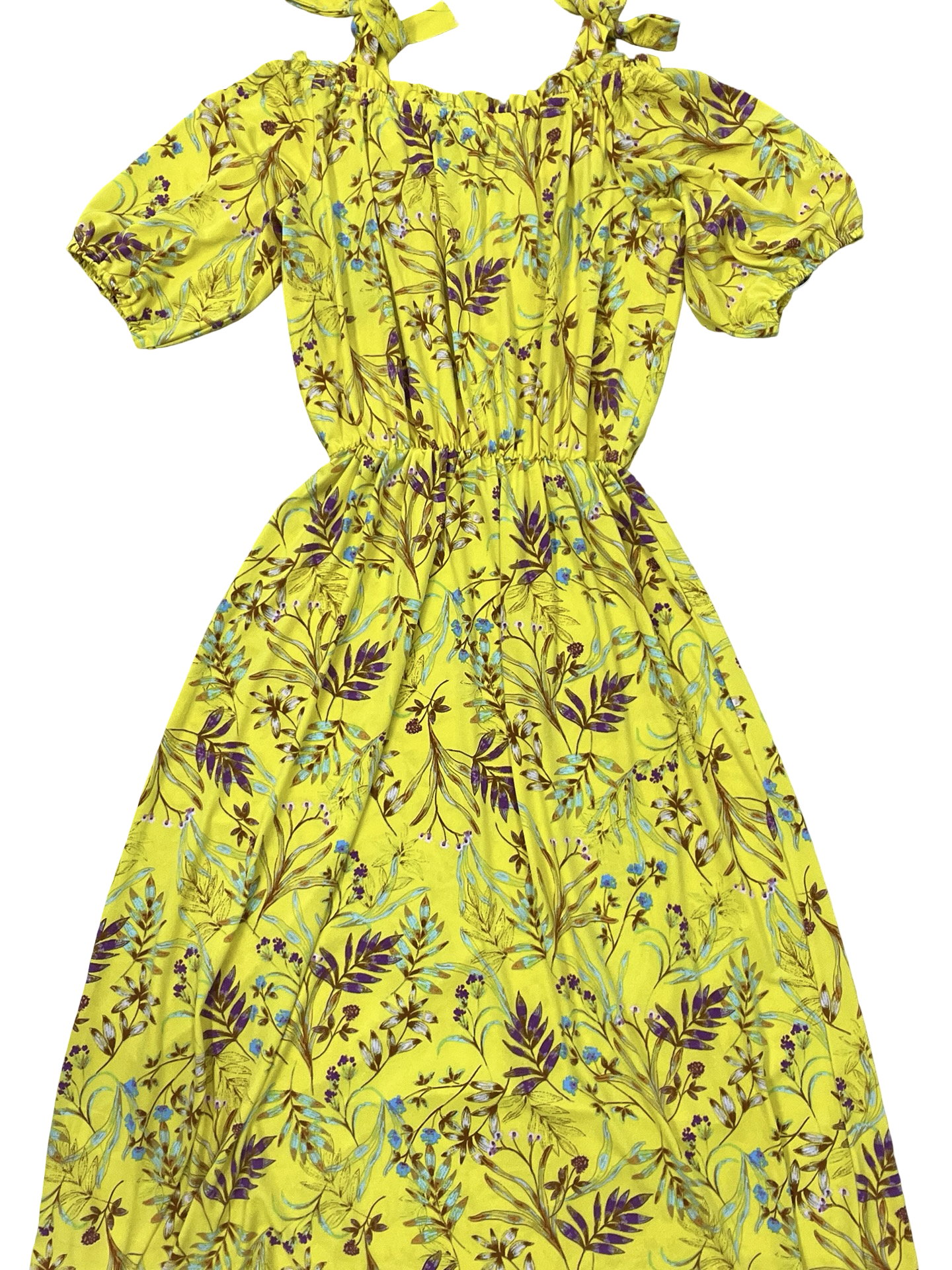 Dress Casual Midi By Christian Siriano In Yellow, Size:Xs