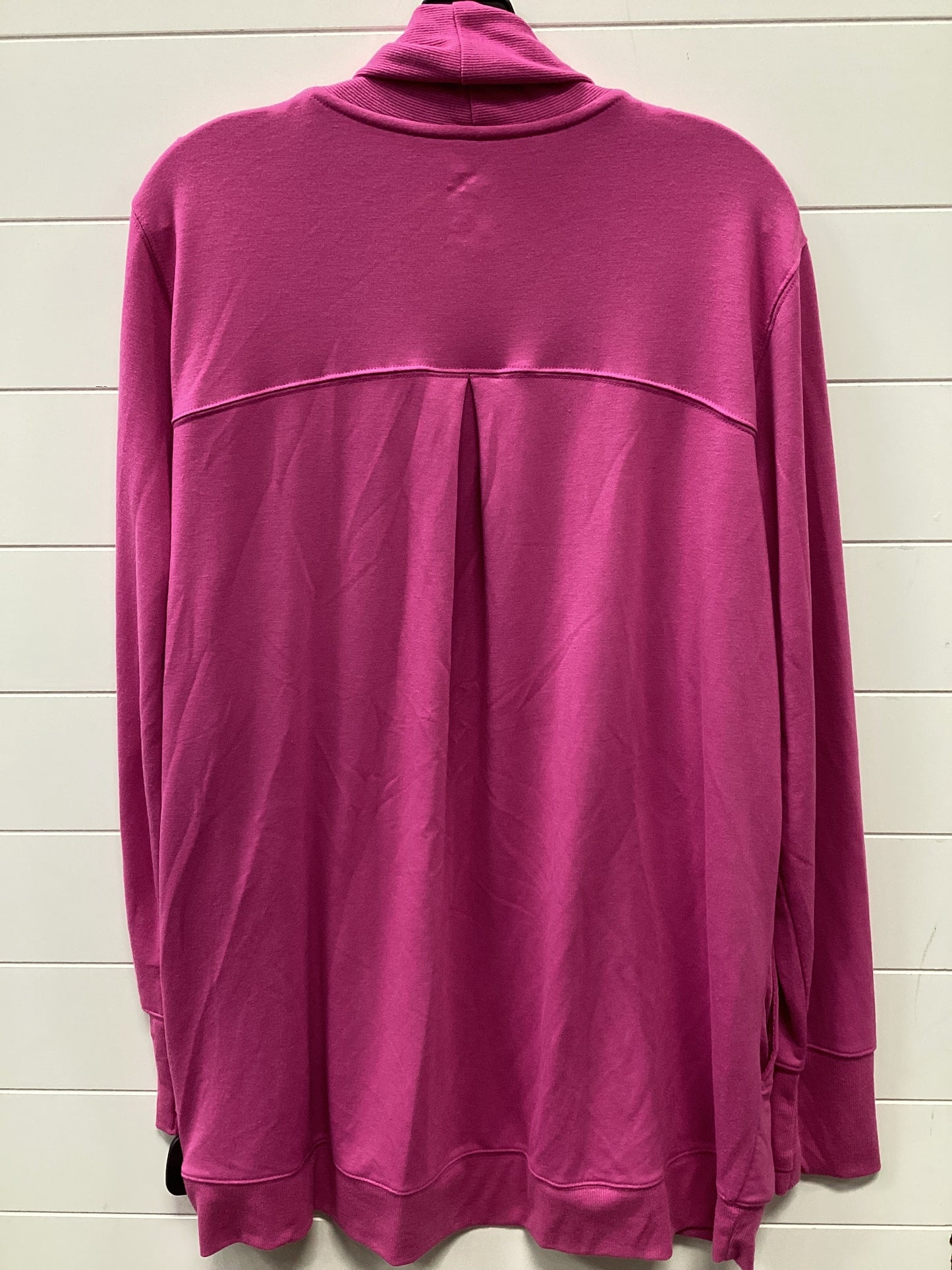 Cardigan By Tek Gear In Pink, Size:1X