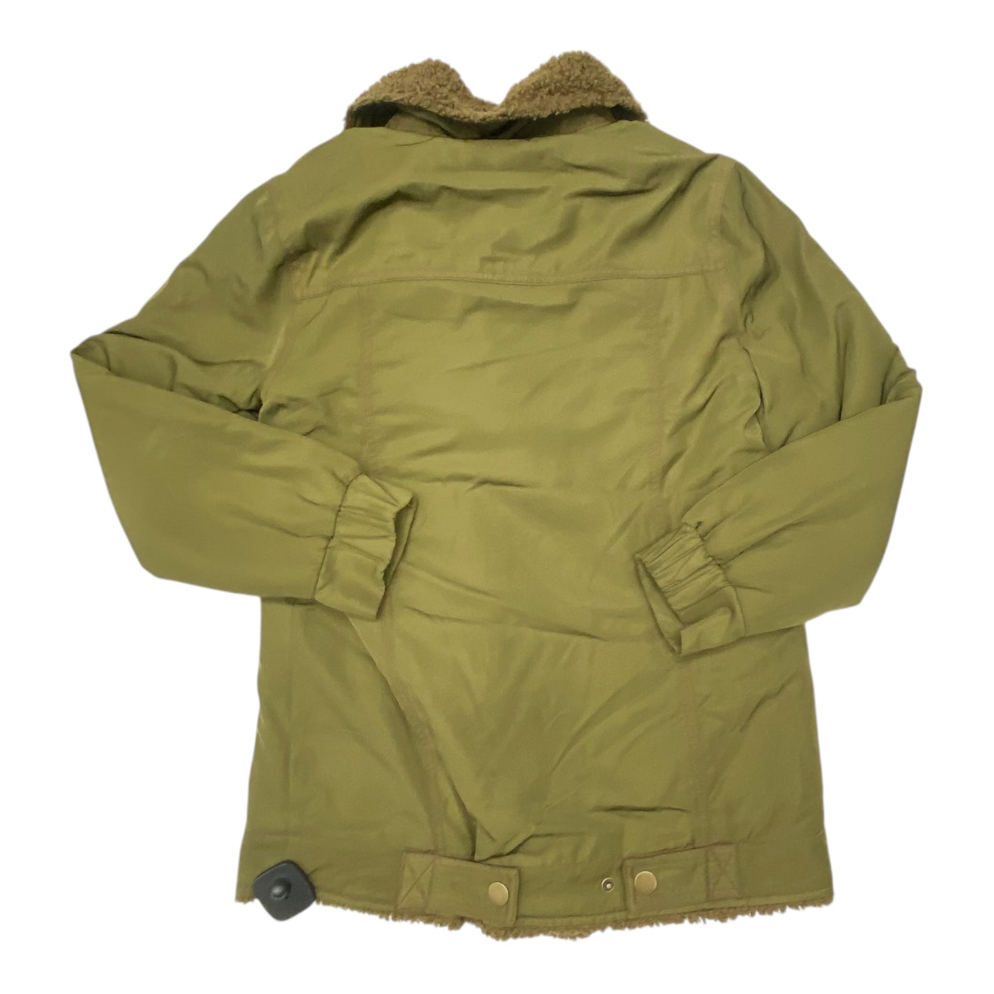 Jacket Faux Fur & Sherpa By Anthropologie In Green, Size:Xsp