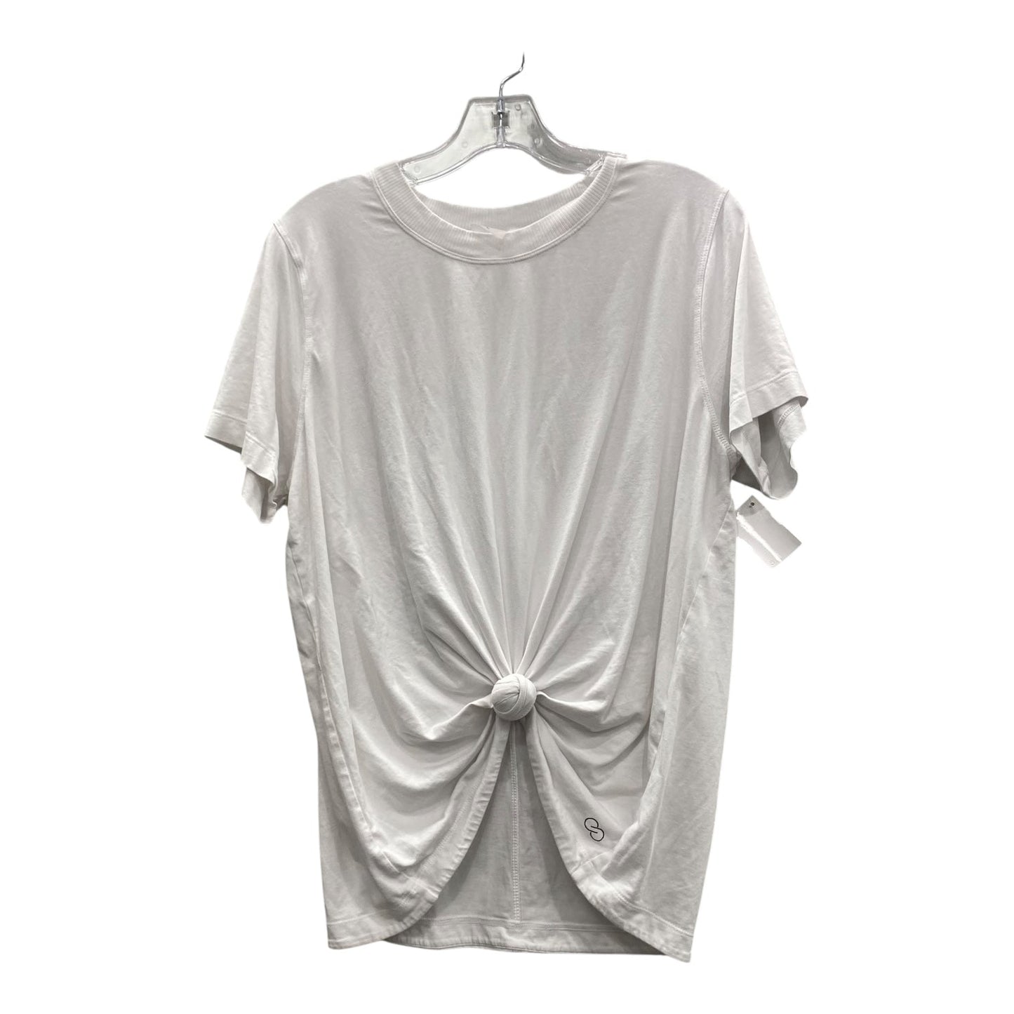 Athletic Top Ss By Calia In White, Size:L