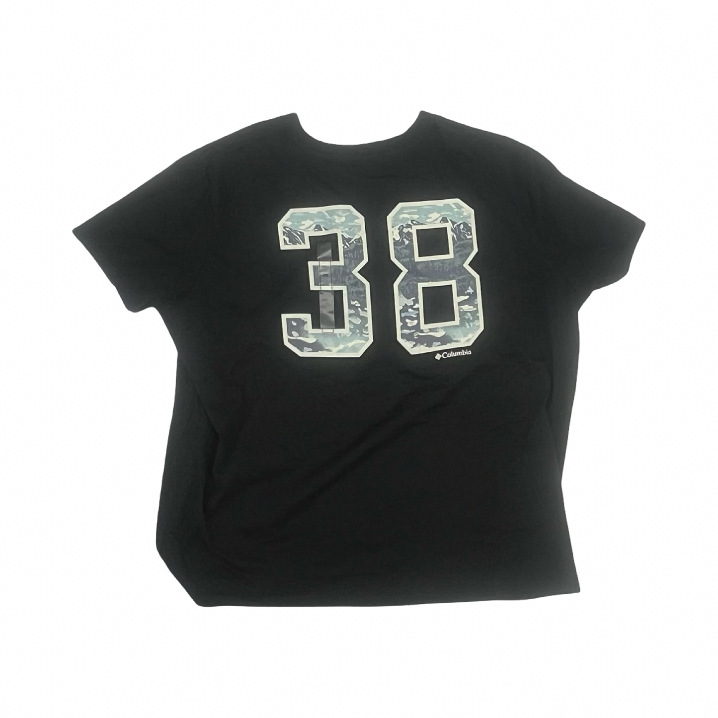 Athletic Top Ss By Columbia In Black, Size:Xxl