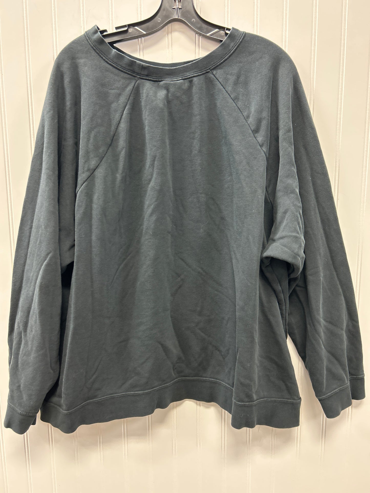 Athletic Sweatshirt Crewneck By Nike Apparel In Black, Size:3X