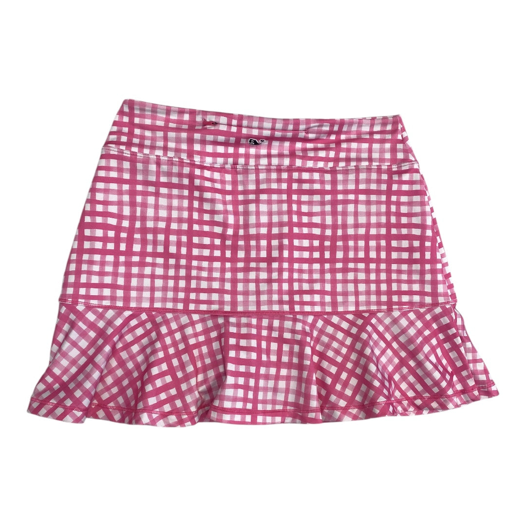 Athletic Skort By Vineyard Vines In Pink & White, Size:Xs