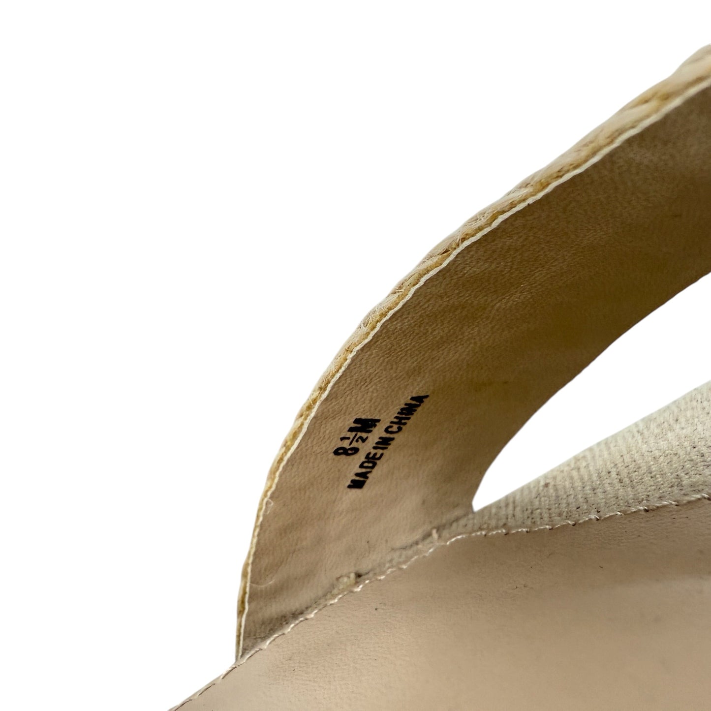 Sandals Heels Block By Pelle Moda In Cream, Size: 8.5