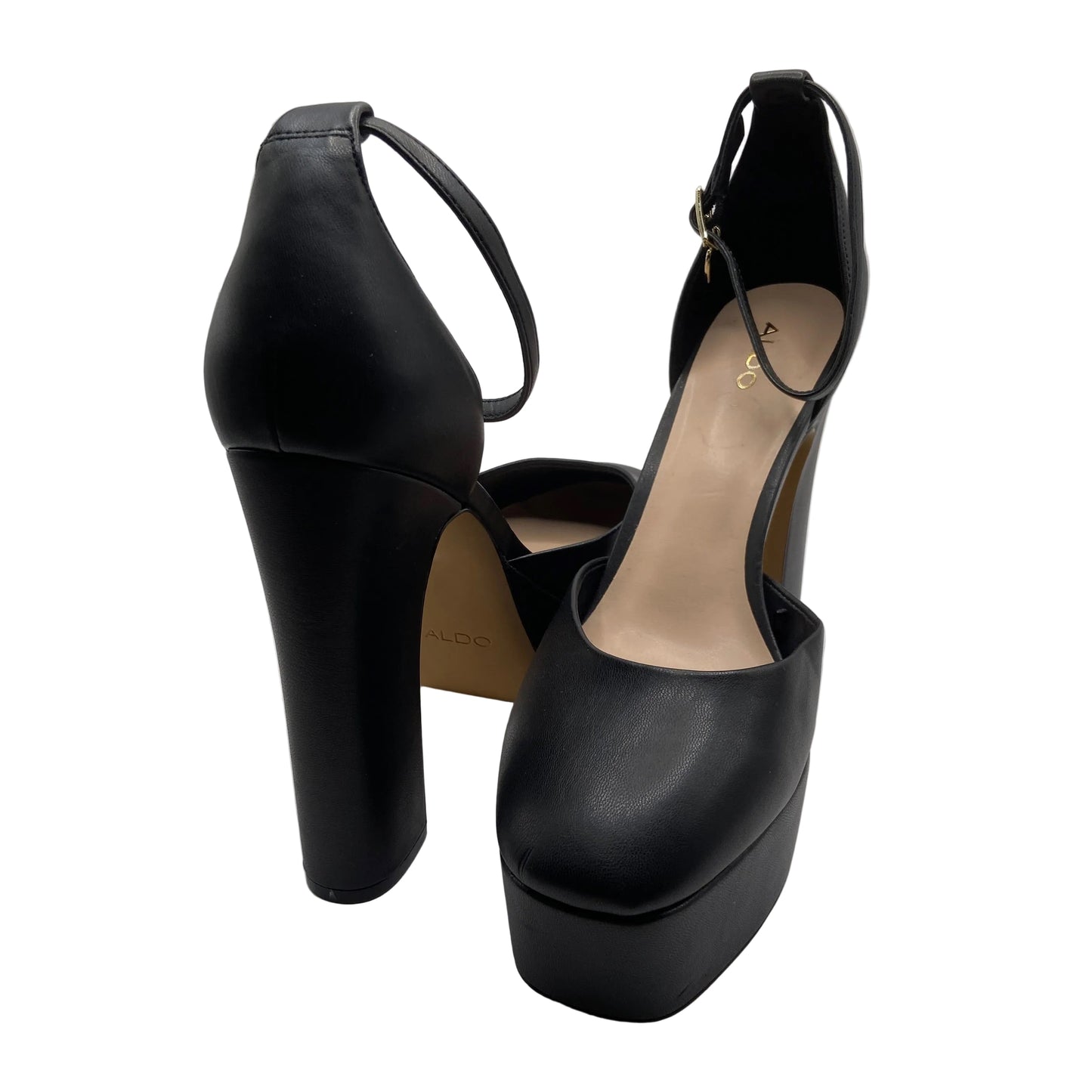 Shoes Heels Block By Aldo In Black, Size: 11