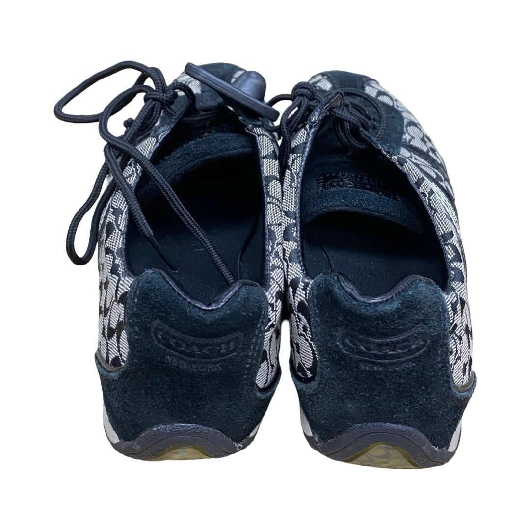 Shoes Designer By Coach In Black & Grey, Size:9.5