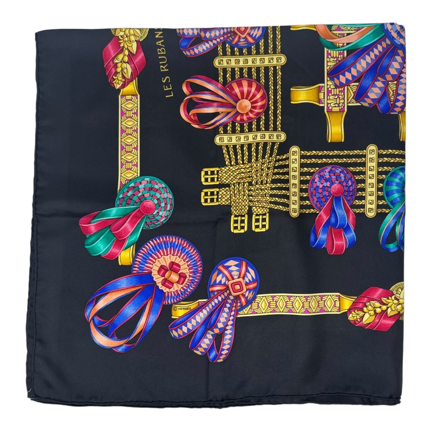 Les Rubans Du Cheval Silk Square Scarf Luxury Designer By Hermes