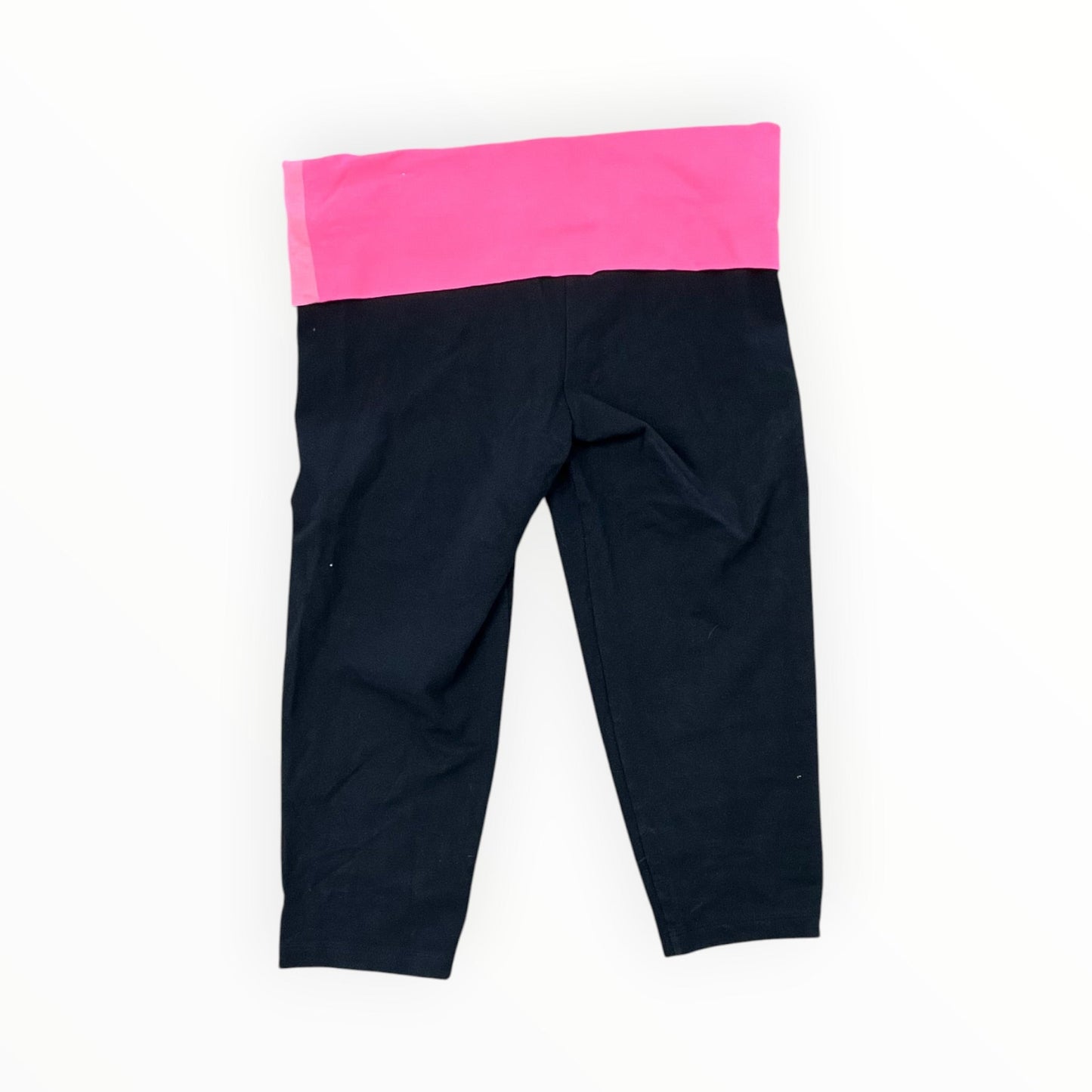 Athletic Leggings Capris By Pink In Black & Pink, Size:S