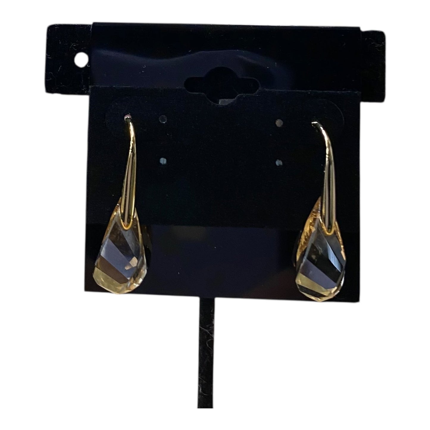 Earrings Designer By Swarovski In Gold