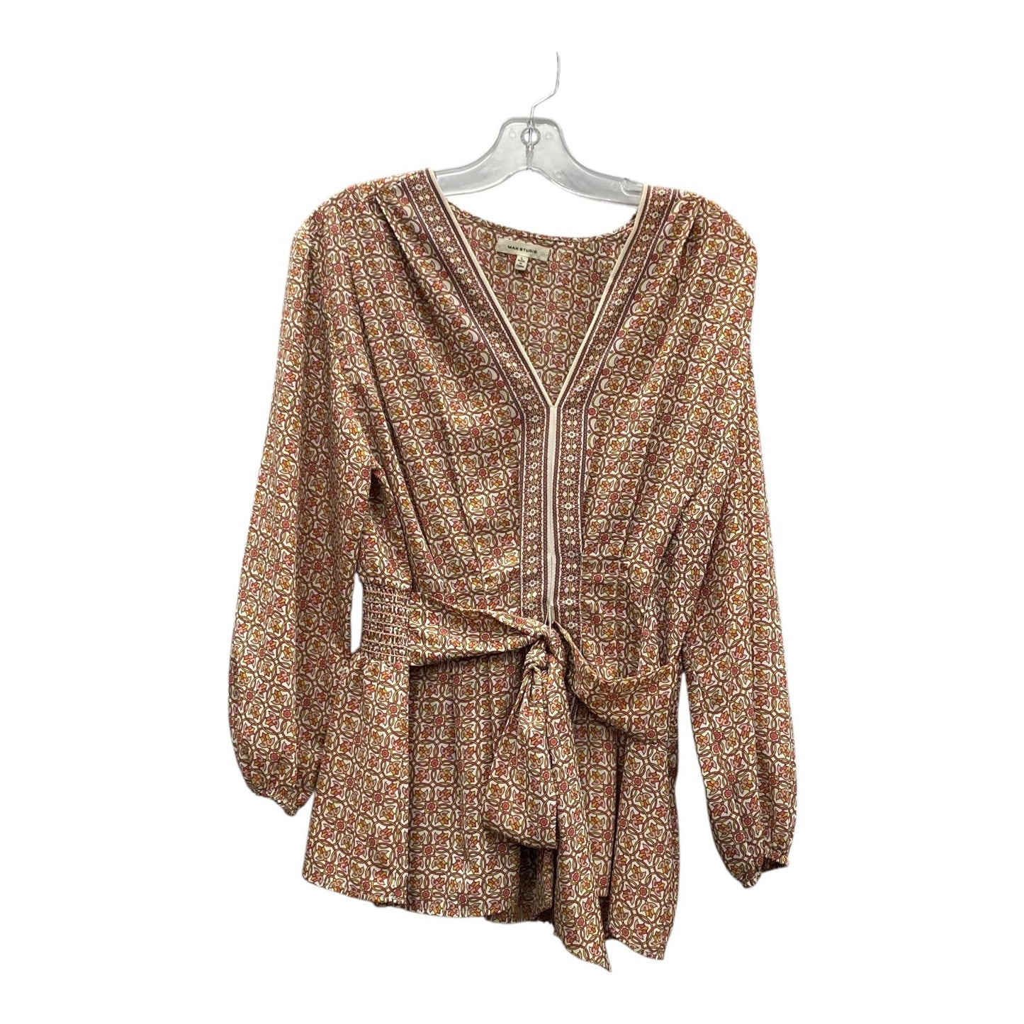 Top Ls By Max Studio In Orange, Size:L