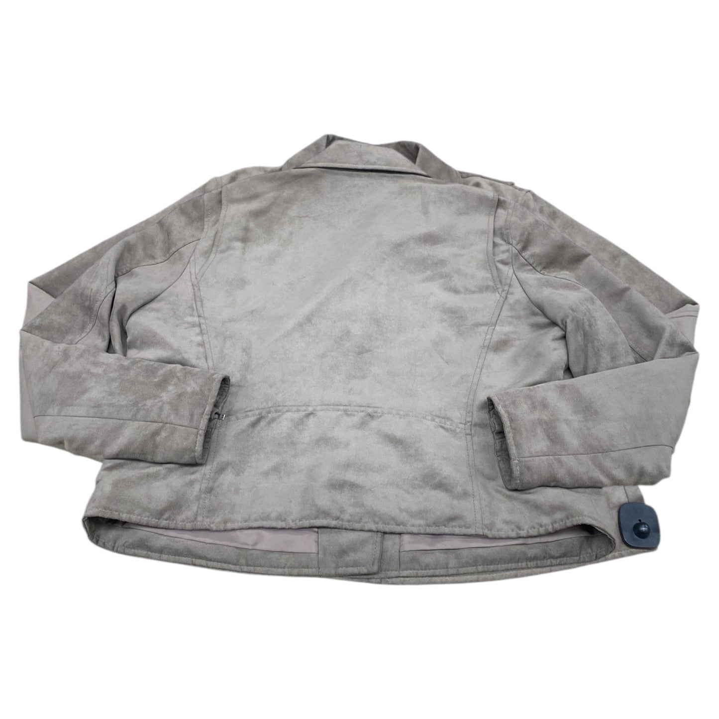 Jacket Moto By Uniqlo In Taupe, Size:Xl